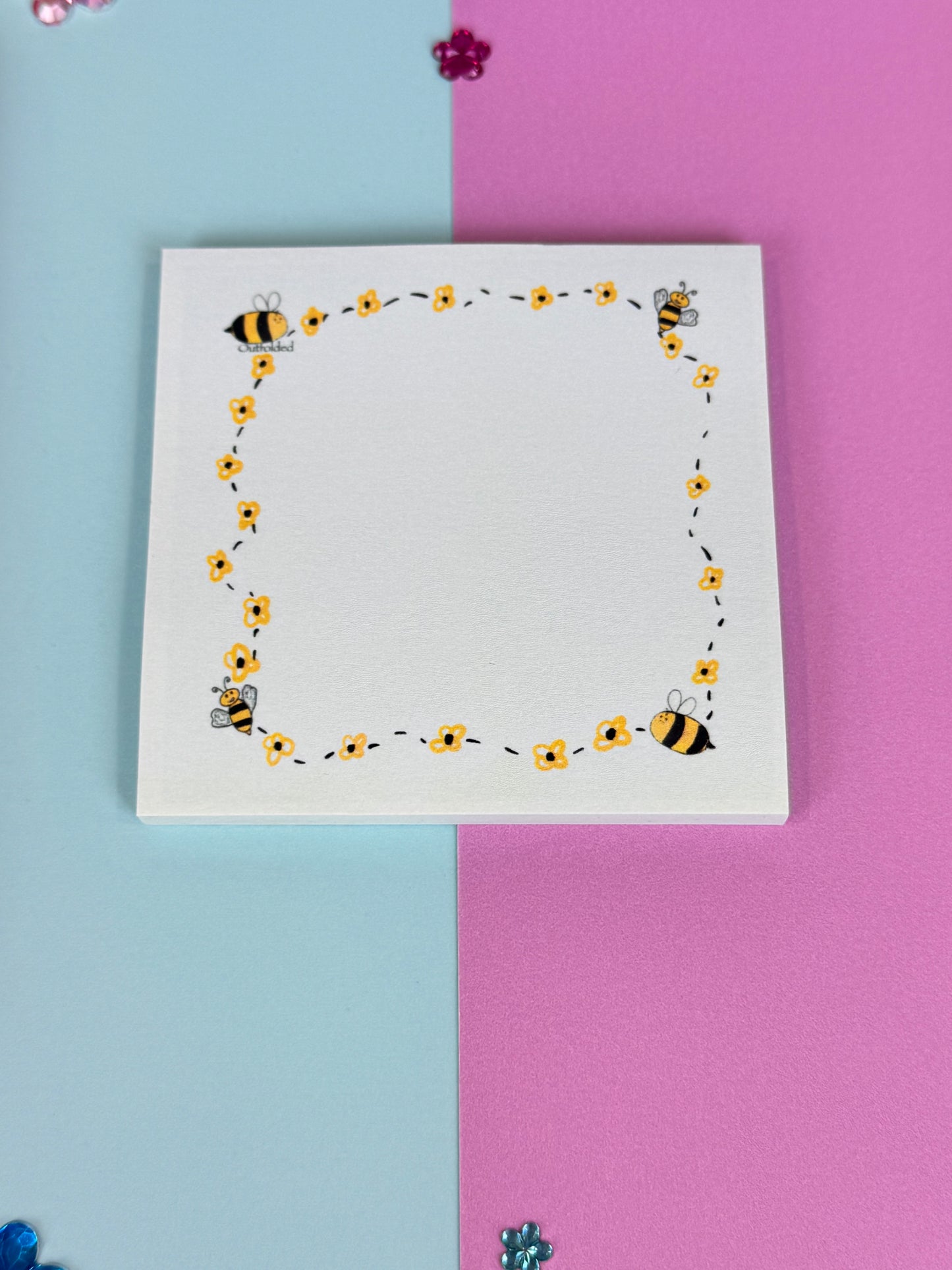 Buzzing Round The Block Bumblebee Sticky Notes B-Grade