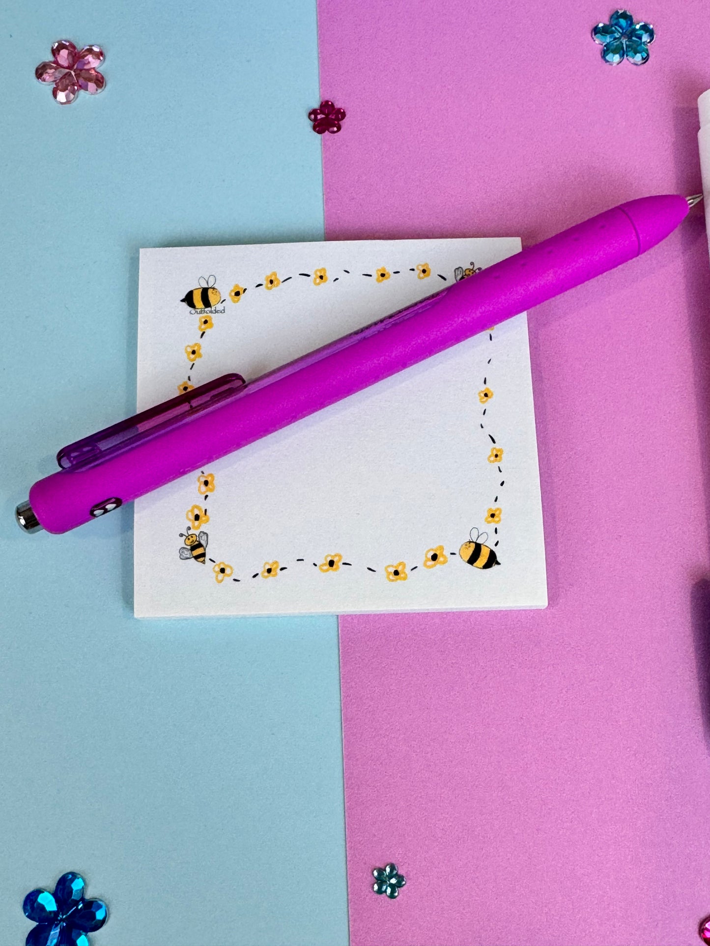 Buzzing Round The Block Bumblebee Sticky Notes B-Grade