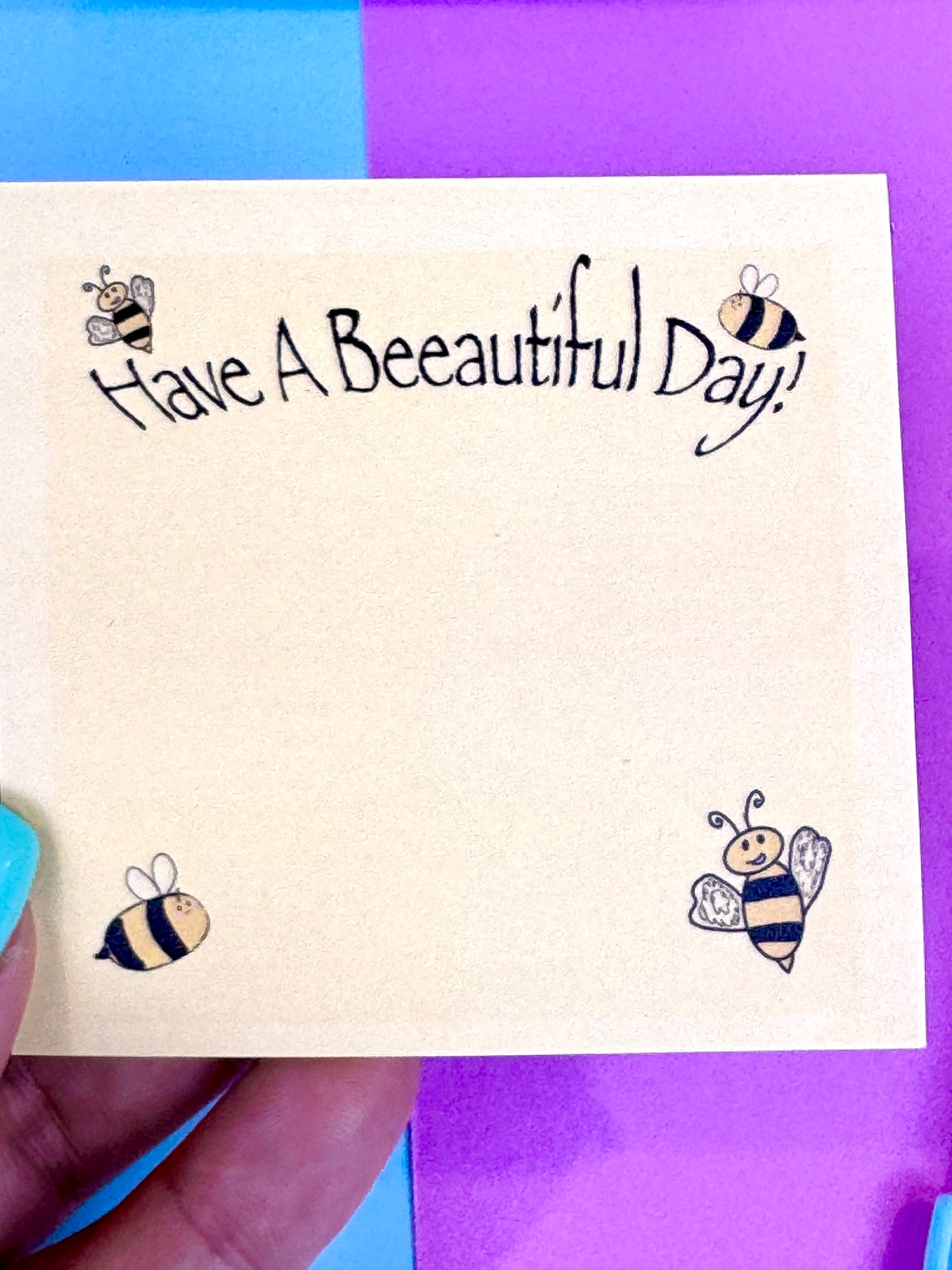 Have a Beeautiful Day Bumblebee Sticky Notes