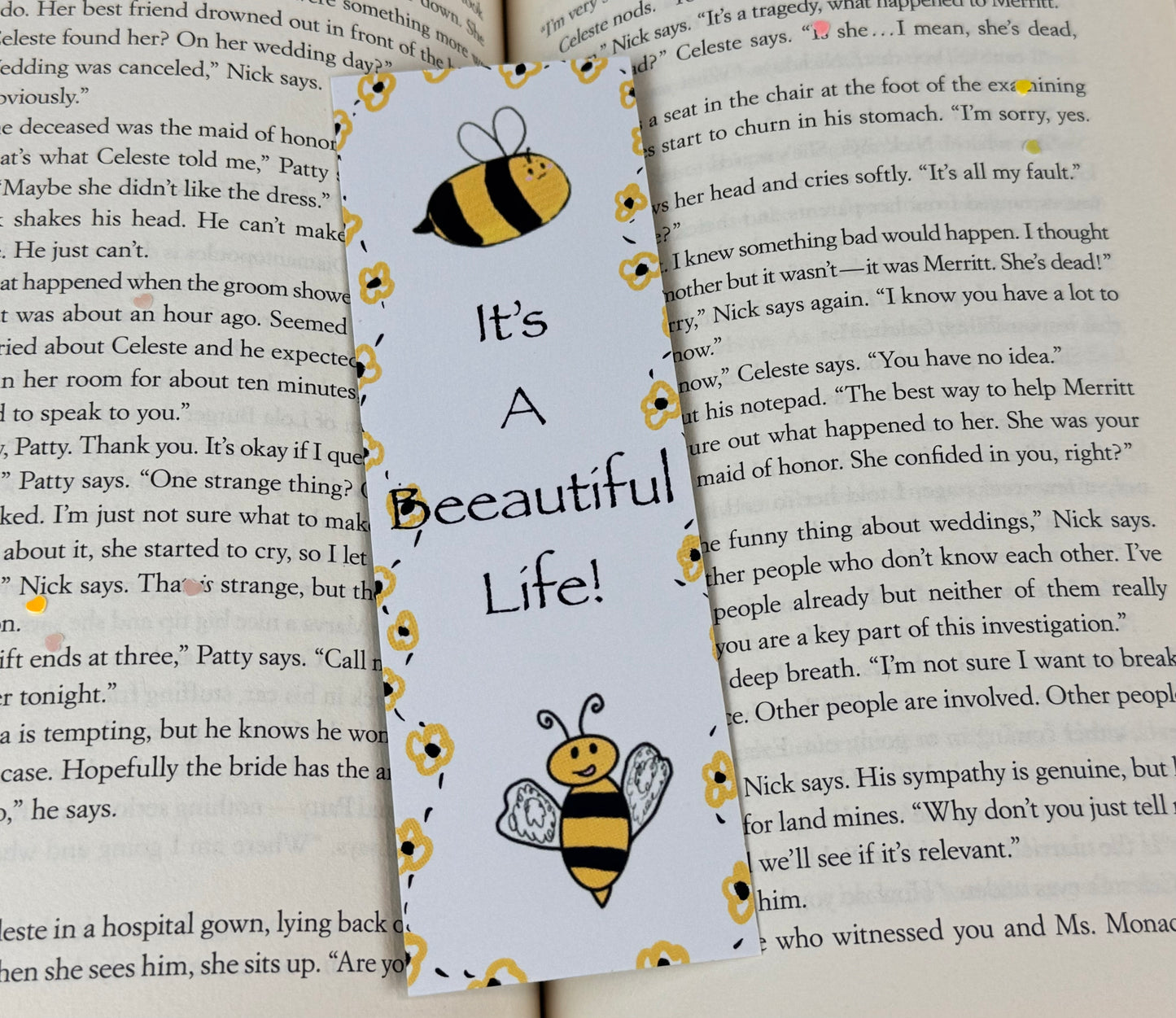 It's A Beeautiful Life Bumblebee Bookmark