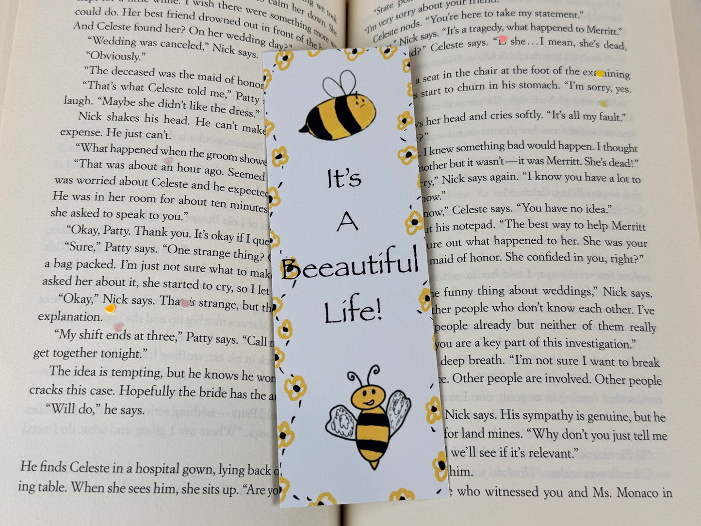 It's A Beeautiful Life Bumblebee Bookmark