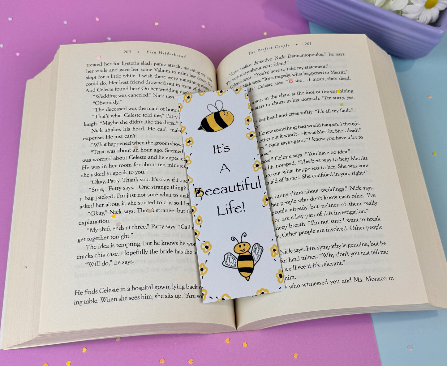It's A Beeautiful Life Bumblebee Bookmark