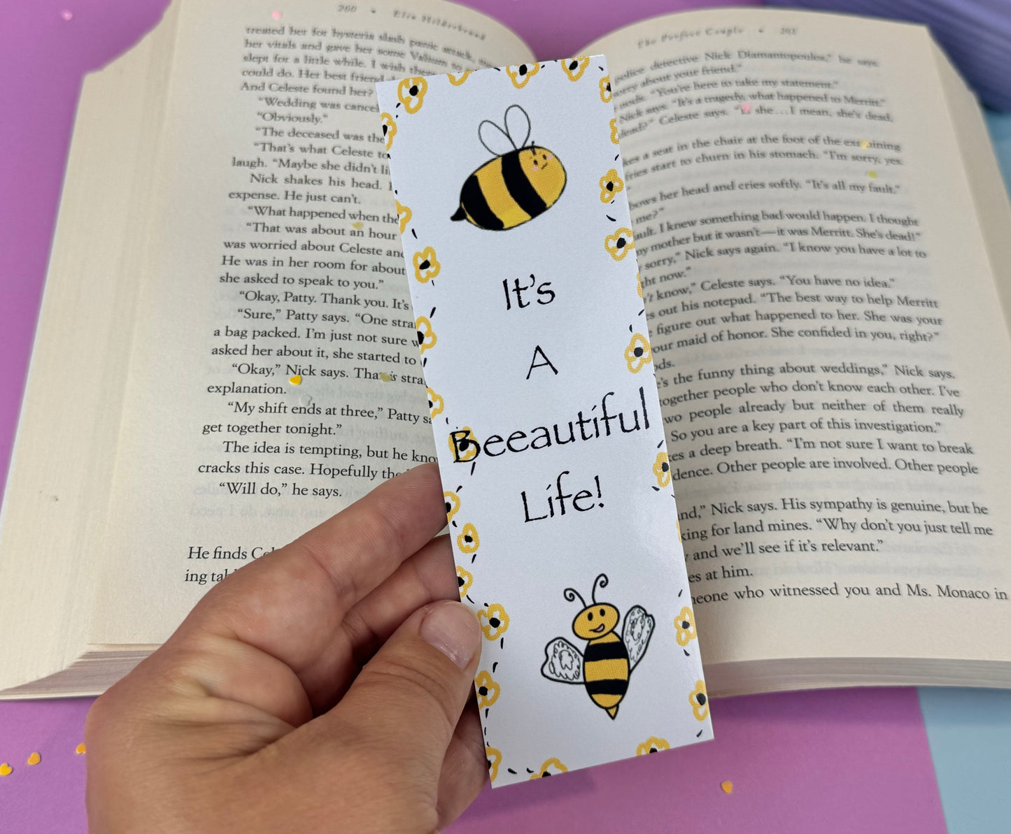 It's A Beeautiful Life Bumblebee Bookmark