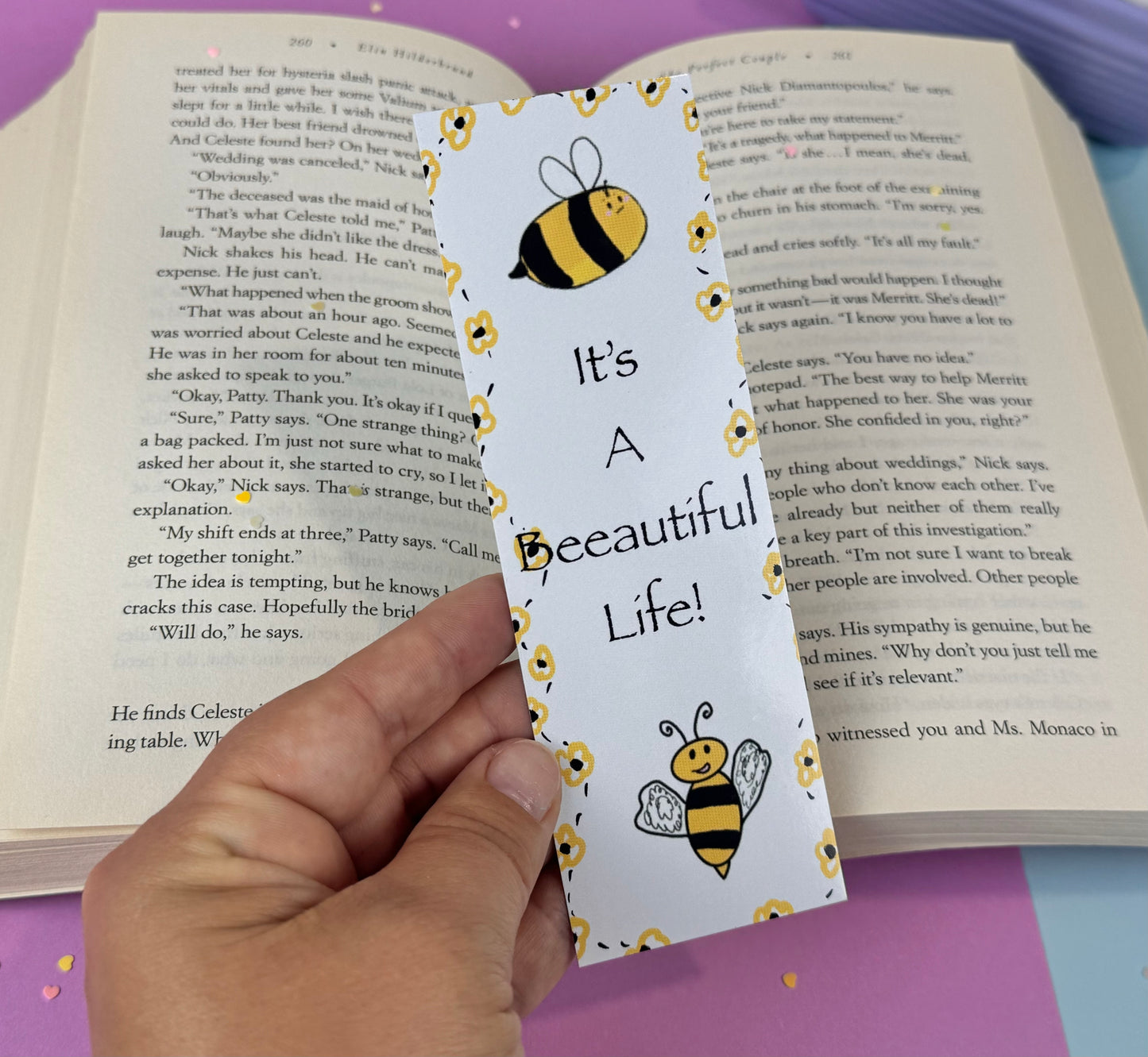 It's A Beeautiful Life Bumblebee Bookmark