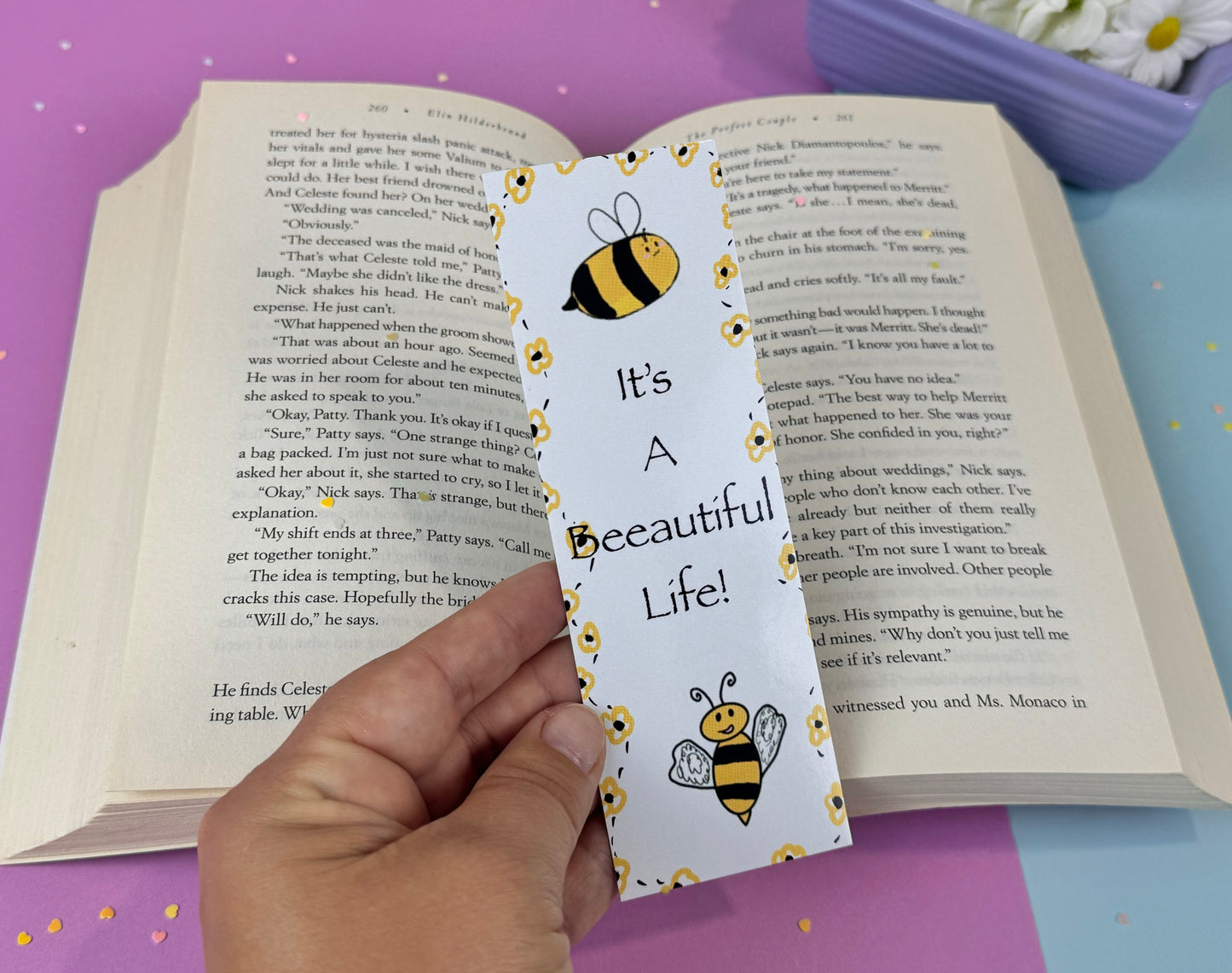 It's A Beeautiful Life Bumblebee Bookmark