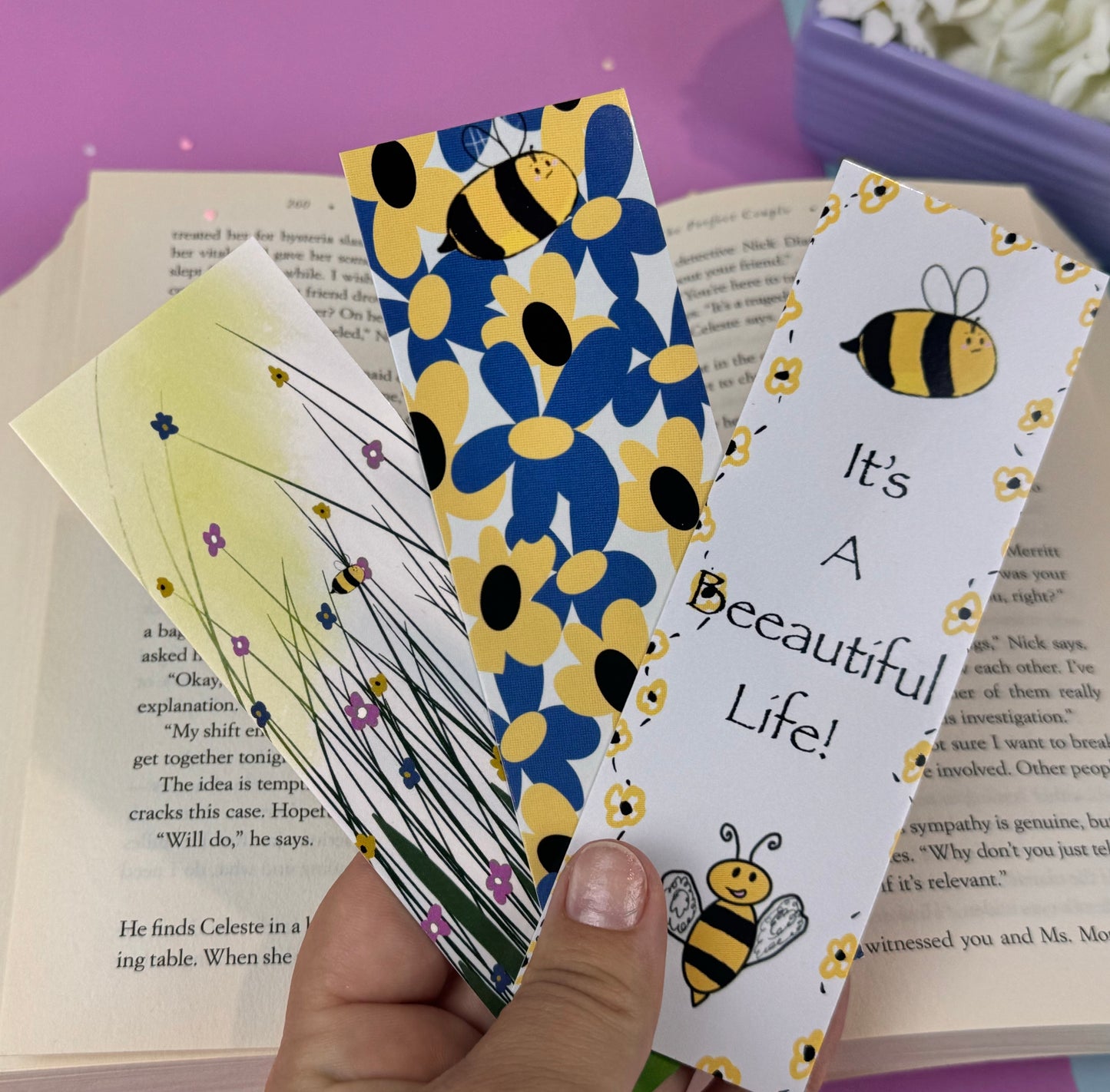 Bumblebee Collection Set of 3 Bookmarks