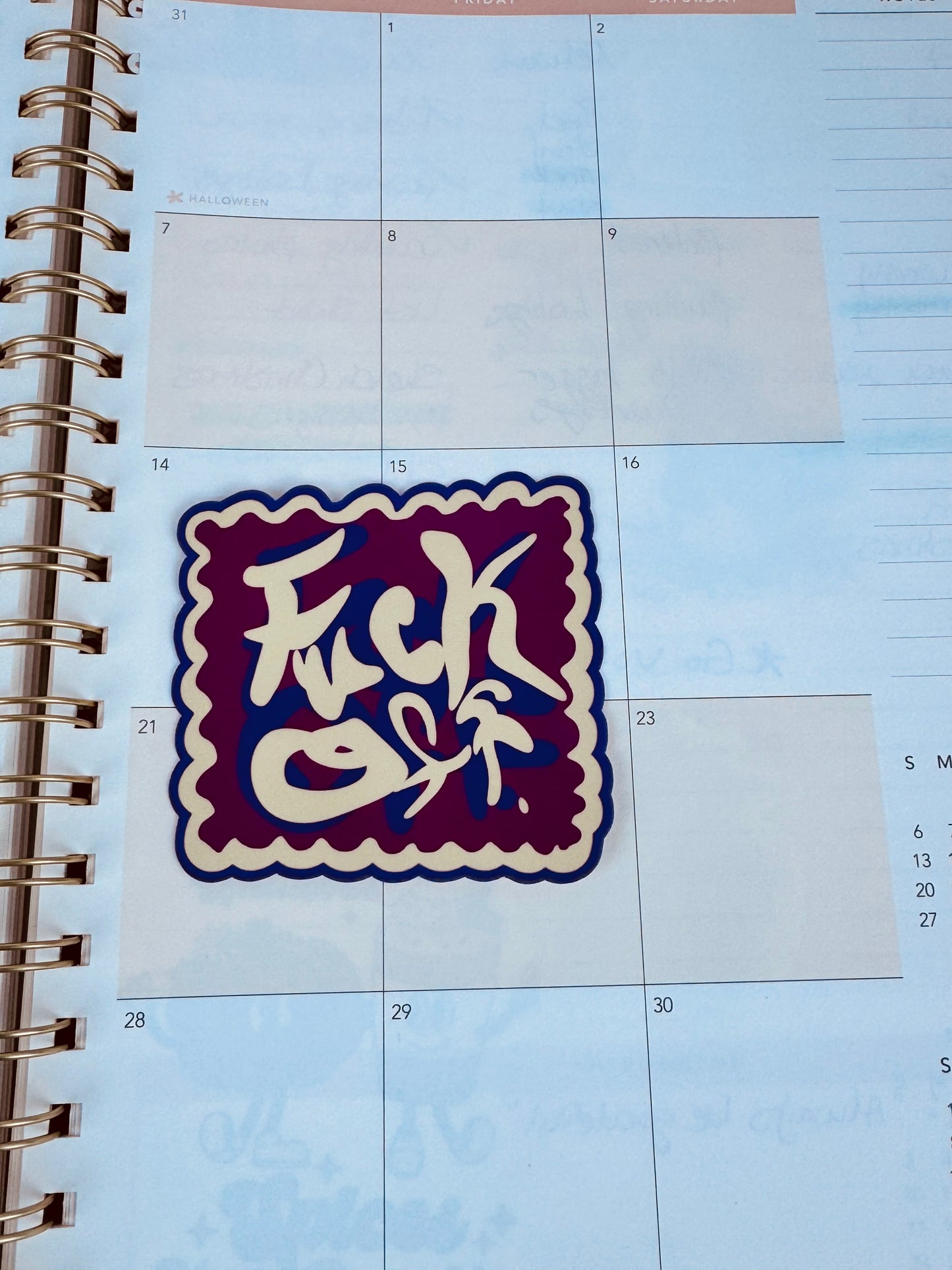 Adult Humor Sticker: Fuck Off Laminated Vinyl Sticker