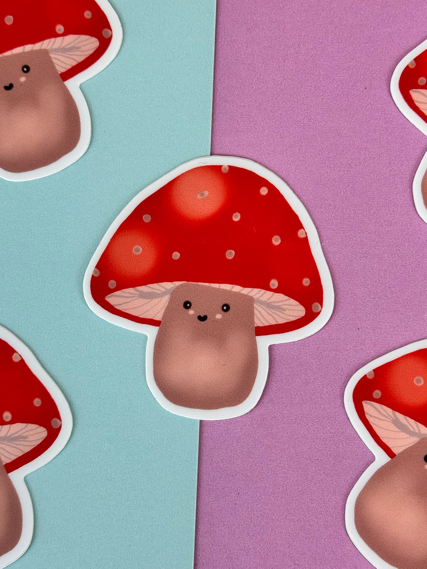 Timmy The Kawaii Cute Mushroom Die Cut Sticker, Fall Planner Stickers, 2 Inch