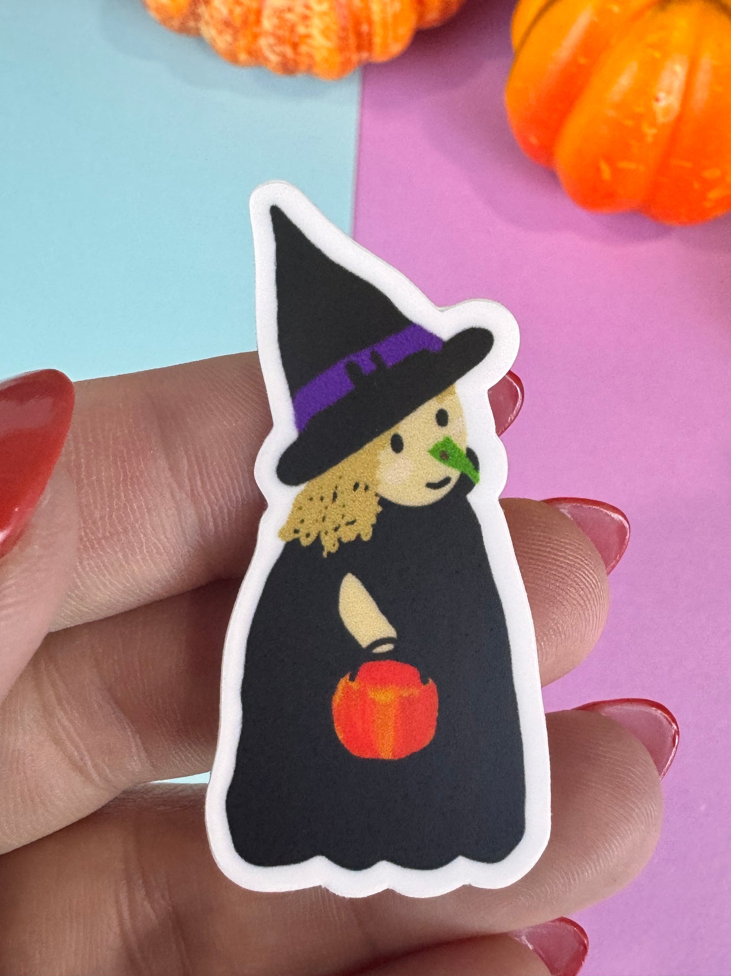 Marcy The Adorable Witch Die Cut Sticker, Fall Planner Stickers, 2 Inch