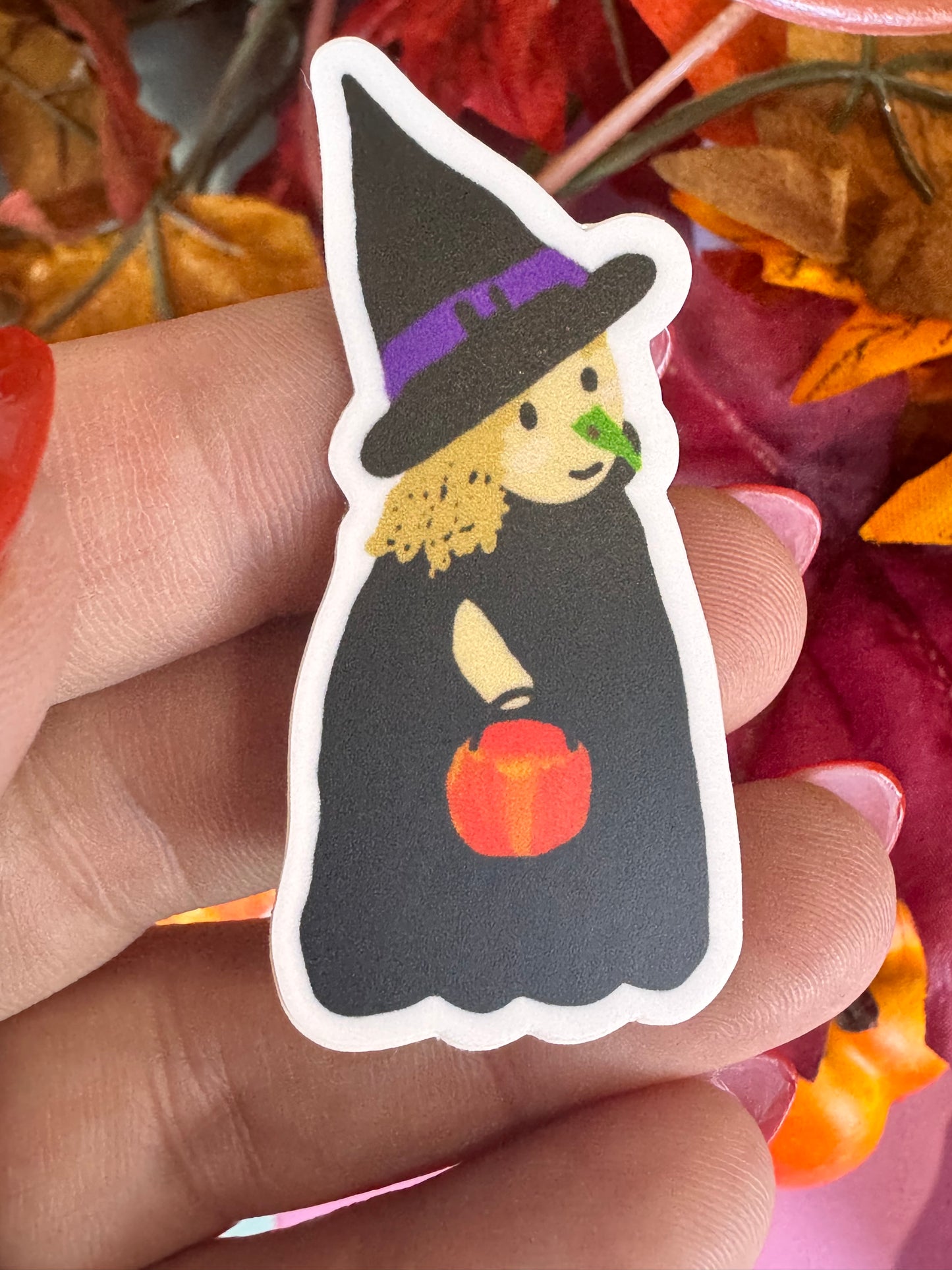 Marcy The Adorable Witch Die Cut Sticker, Fall Planner Stickers, 2 Inch