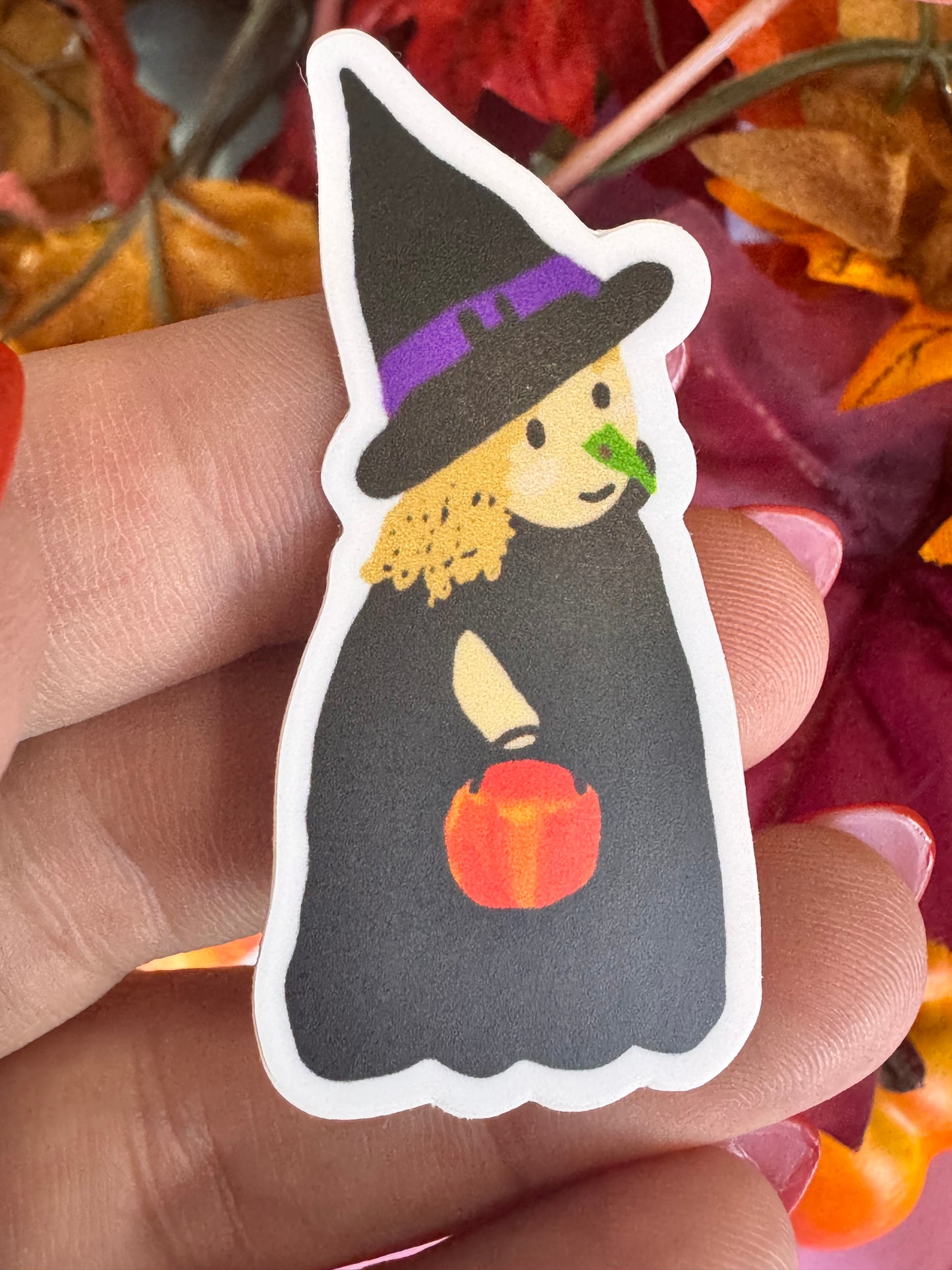 Marcy The Adorable Witch Die Cut Sticker, Fall Planner Stickers, 2 Inch