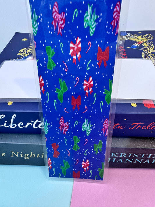 Christmas Bows Holiday Bookmark For Readers