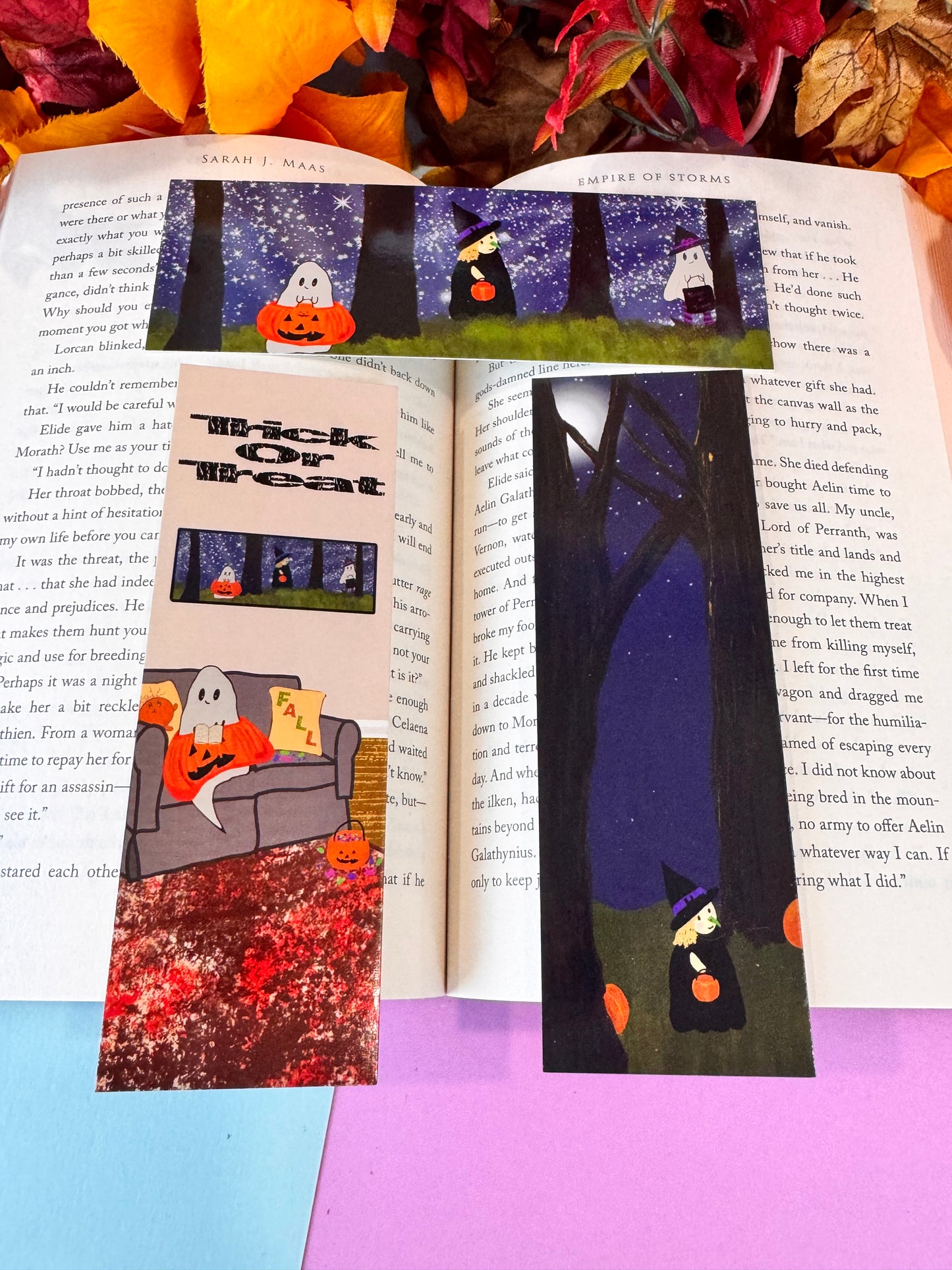 Halloween Bookmark Collection: Marcy the Witch, Barry's Candy Night, Trick-or-treating Buddies. Buy one or buy them all!