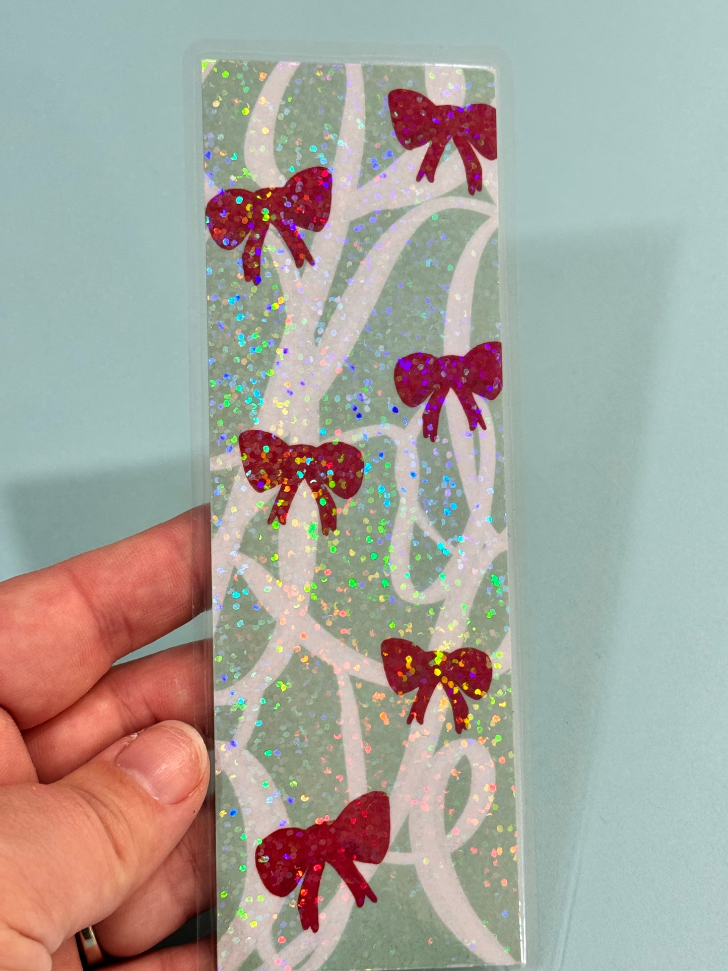 Red Bows Bookmark | Girly Bookmark | Bow Aesthetic Theme | Coquette Bookish Merch | Romance Reader