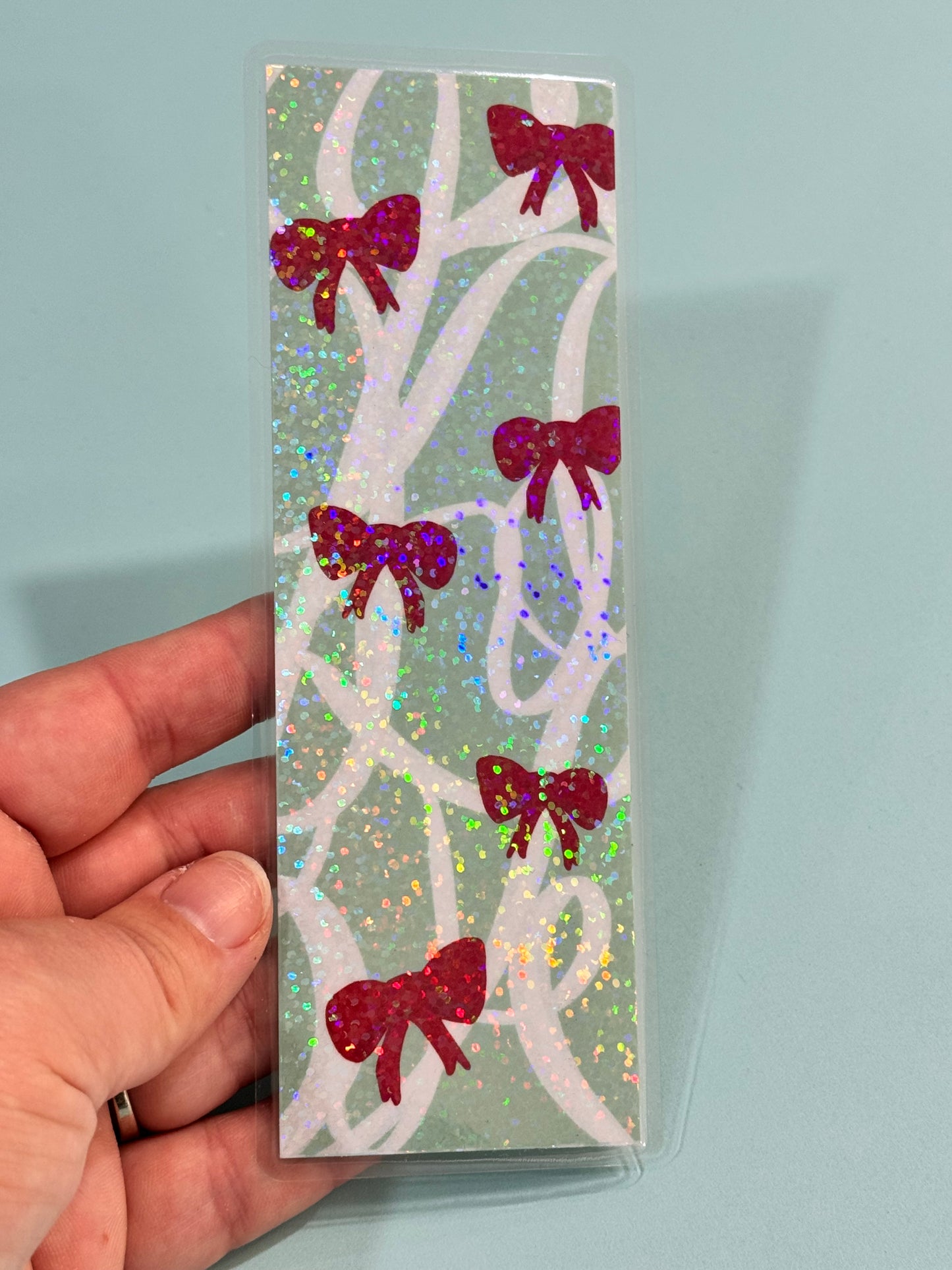 Red Bows Bookmark | Girly Bookmark | Bow Aesthetic Theme | Coquette Bookish Merch | Romance Reader