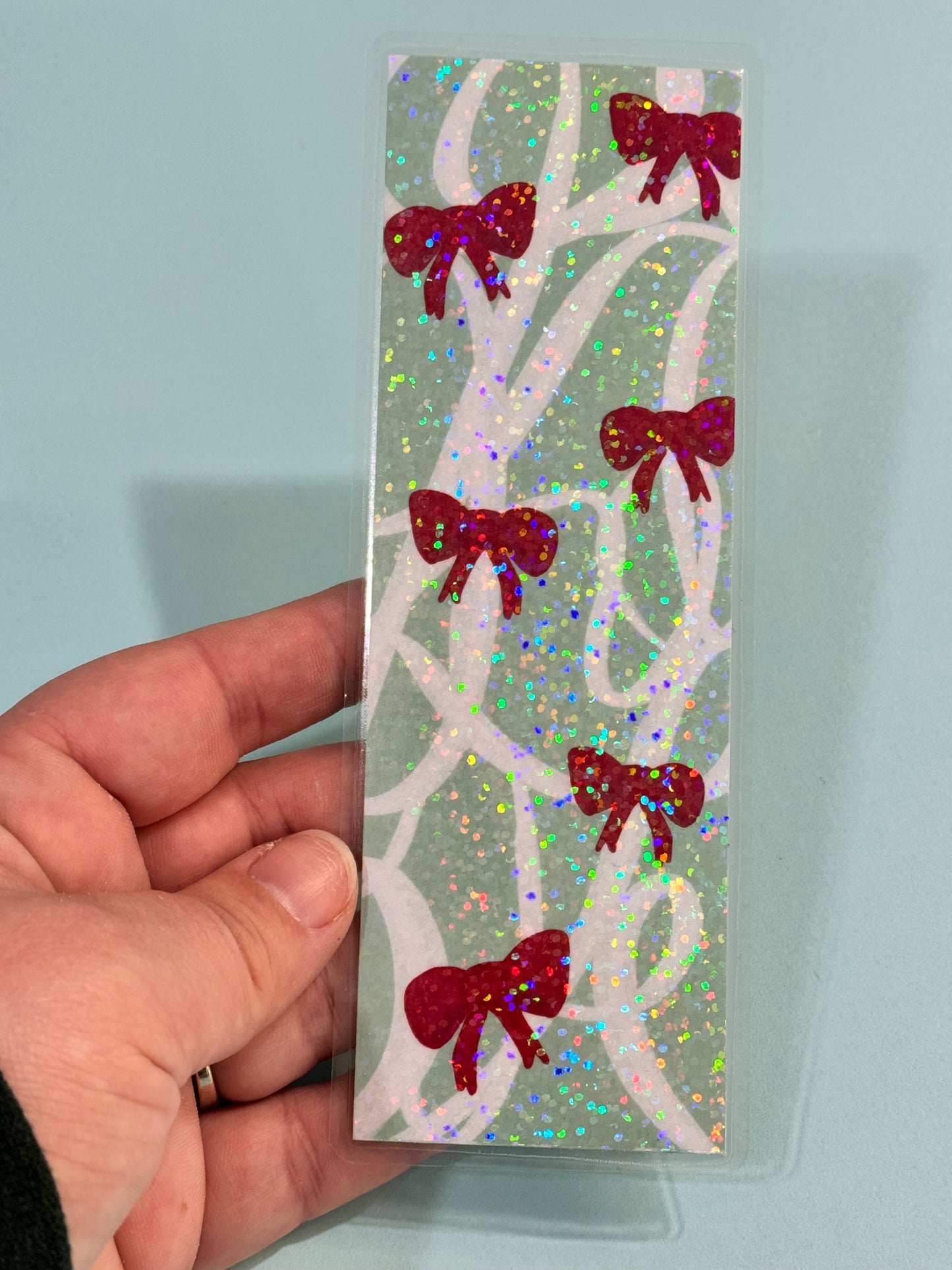 Red Bows Bookmark | Girly Bookmark | Bow Aesthetic Theme | Coquette Bookish Merch | Romance Reader