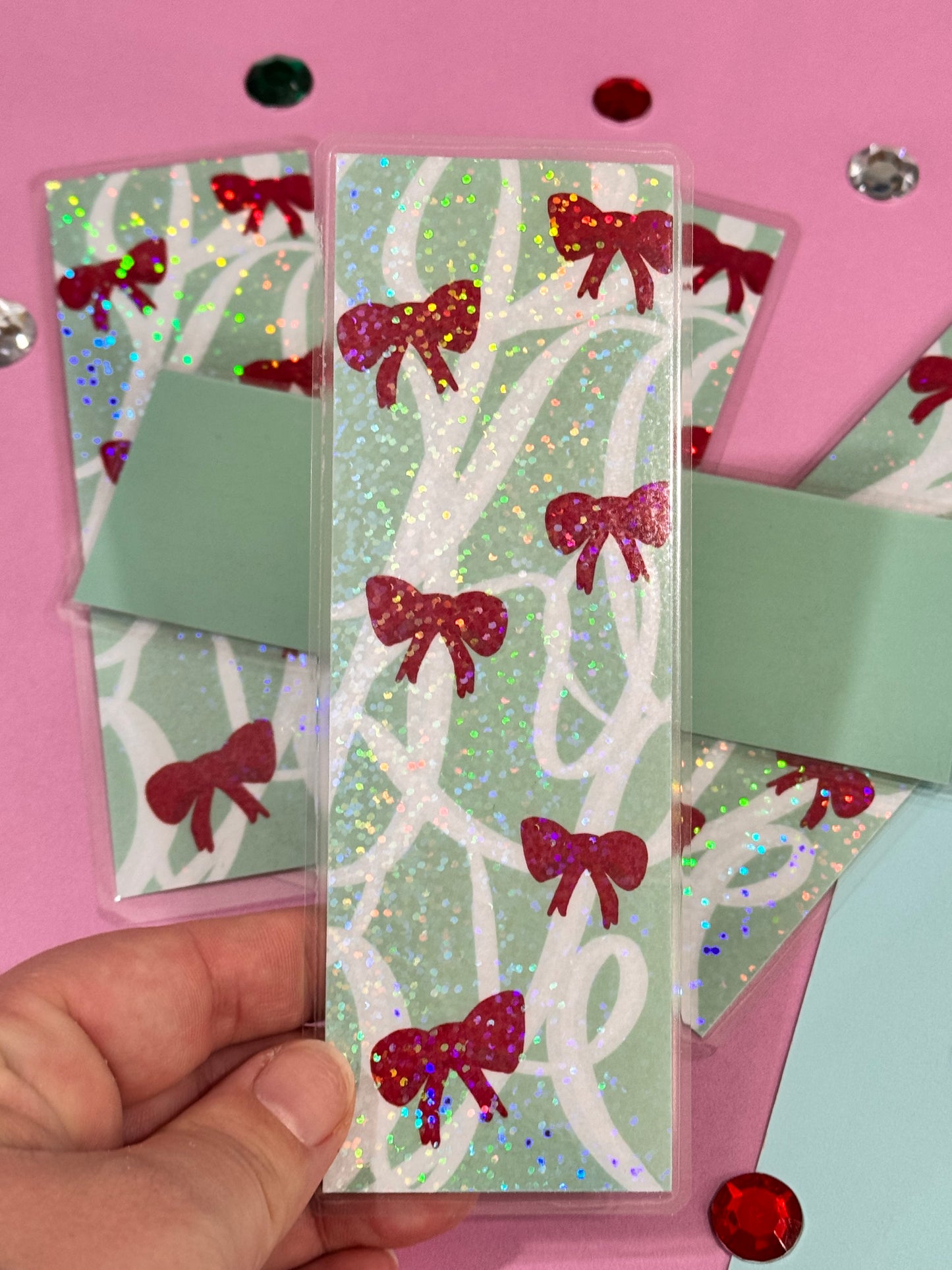 Red Bows Bookmark | Girly Bookmark | Bow Aesthetic Theme | Coquette Bookish Merch | Romance Reader