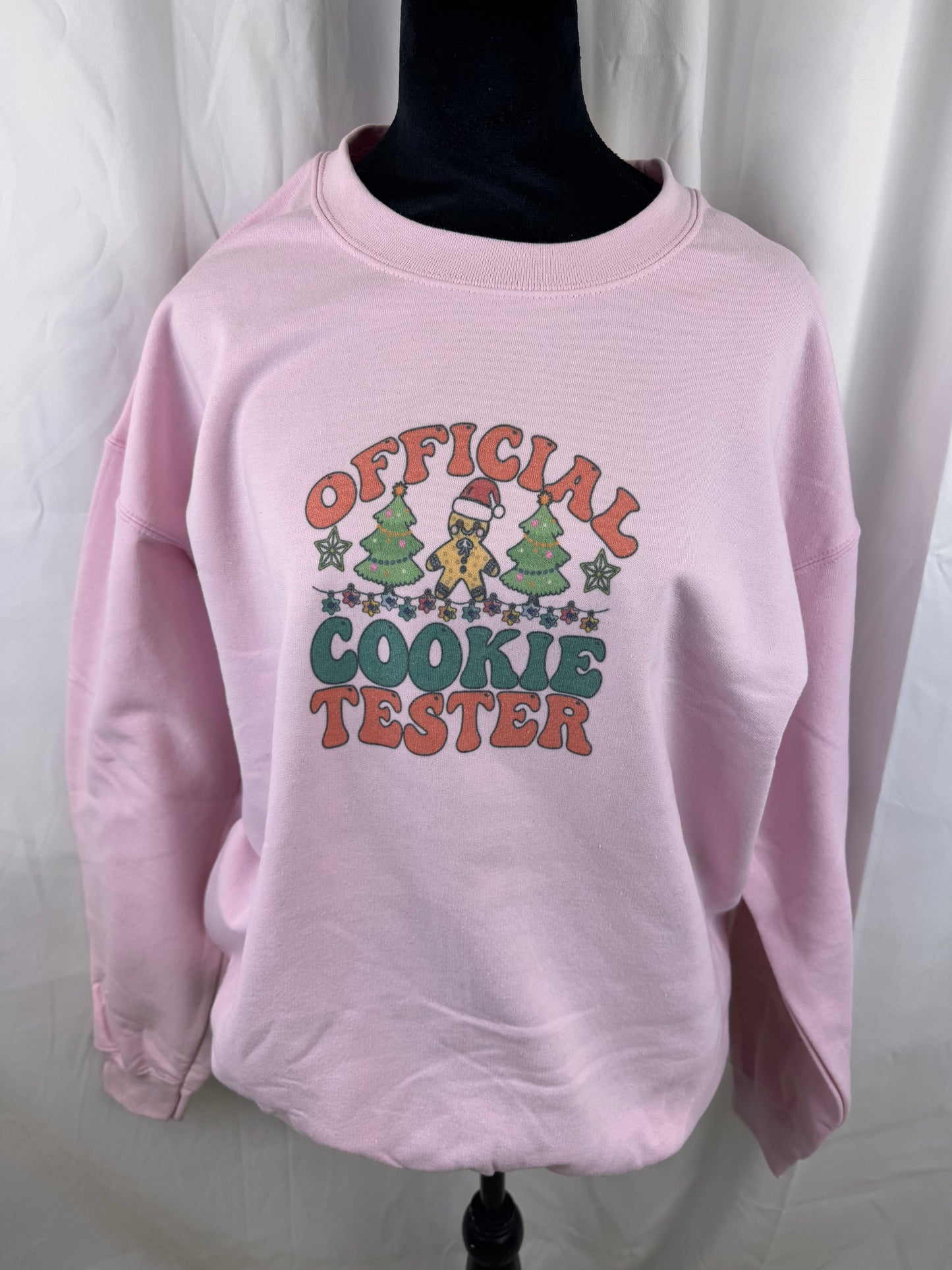 Official Cookie Tester Holiday Sweatshirt, Sublimated Christmas Shirt