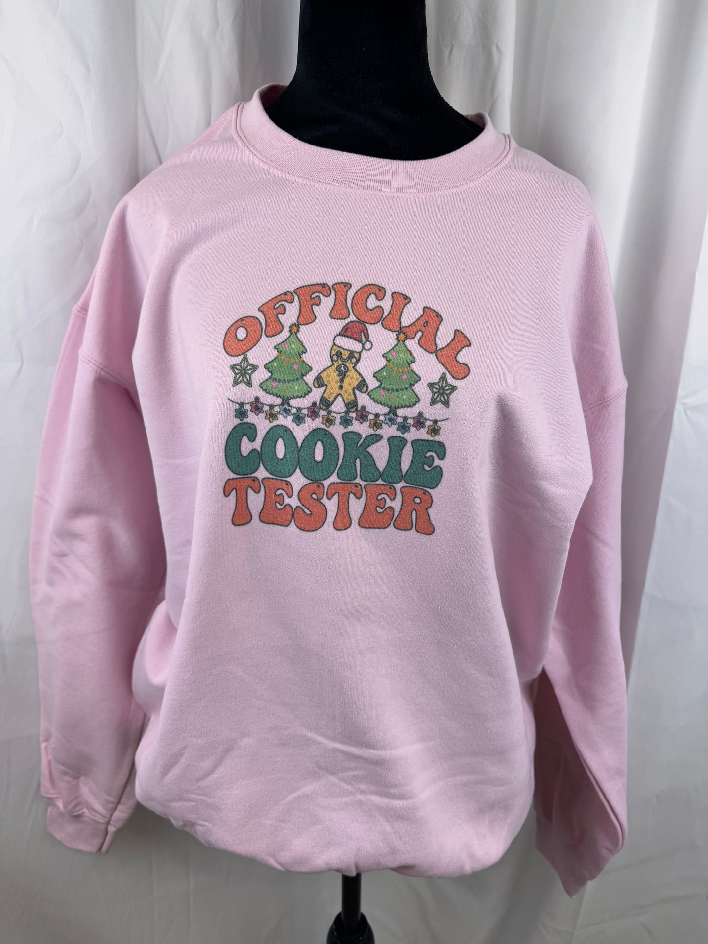 Official Cookie Tester Holiday Sweatshirt, Sublimated Christmas Shirt