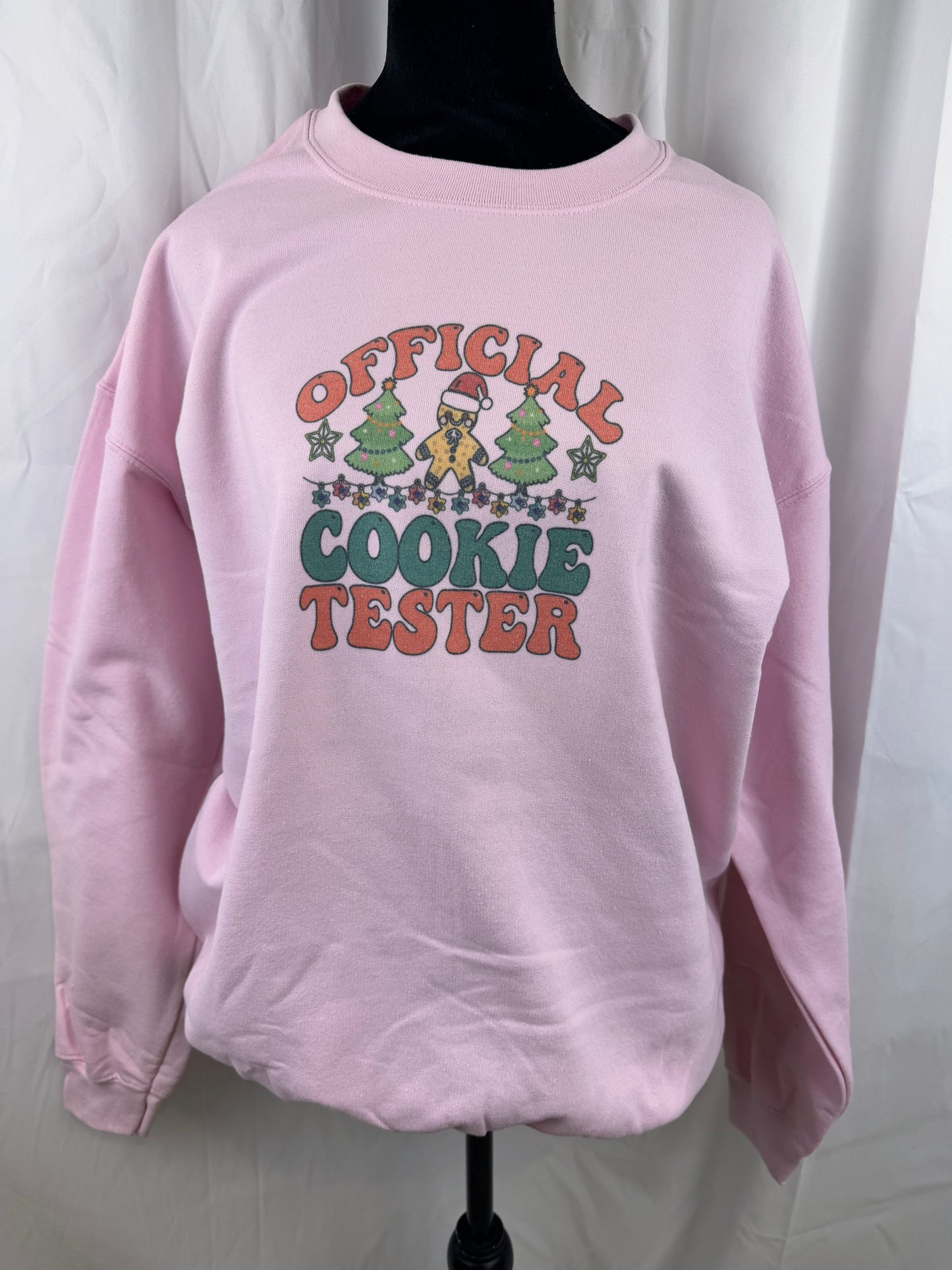 Official Cookie Tester Holiday Sweatshirt, Sublimated Christmas Shirt