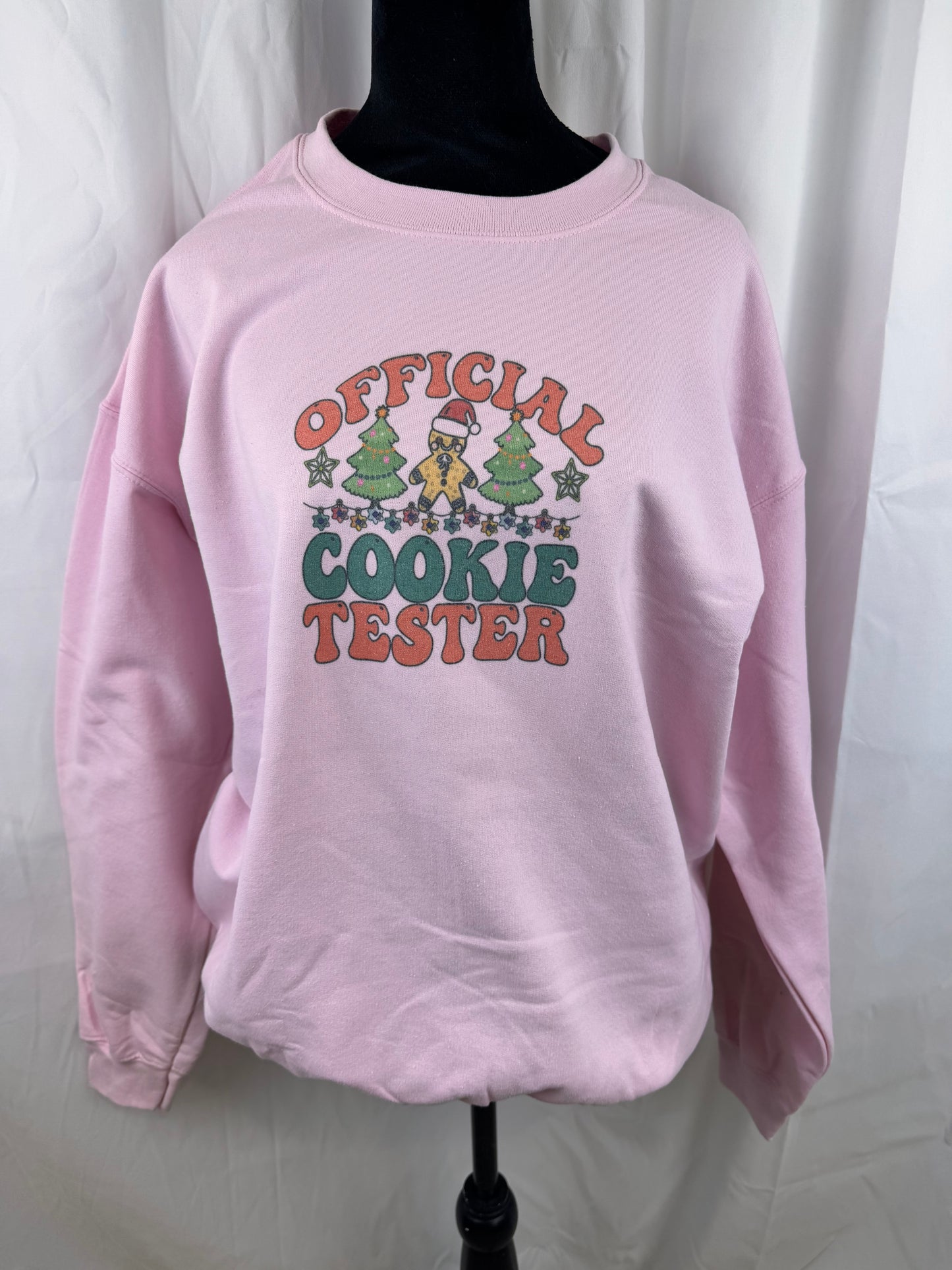 Official Cookie Tester Holiday Sweatshirt, Sublimated Christmas Shirt