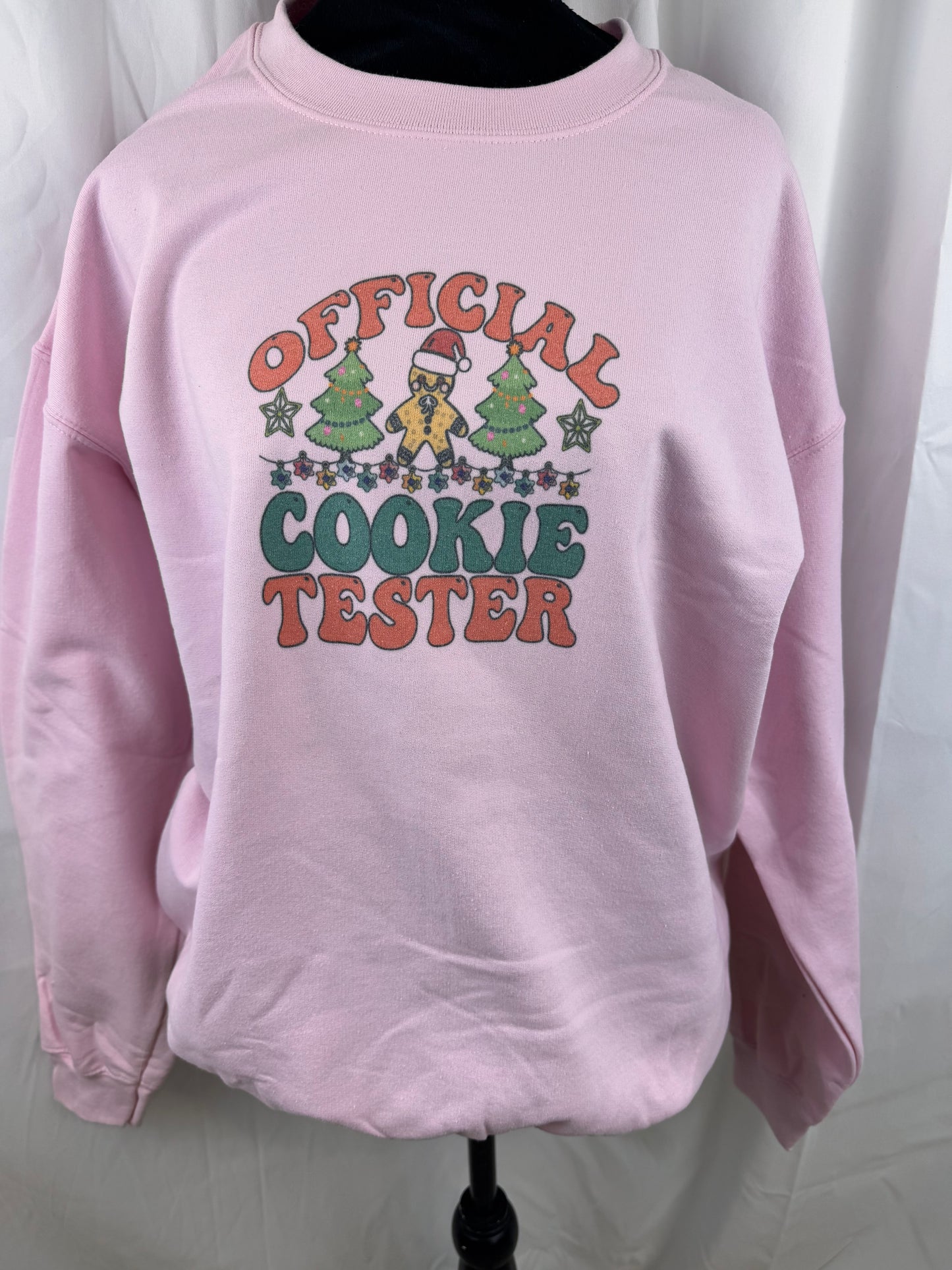Official Cookie Tester Holiday Sweatshirt, Sublimated Christmas Shirt