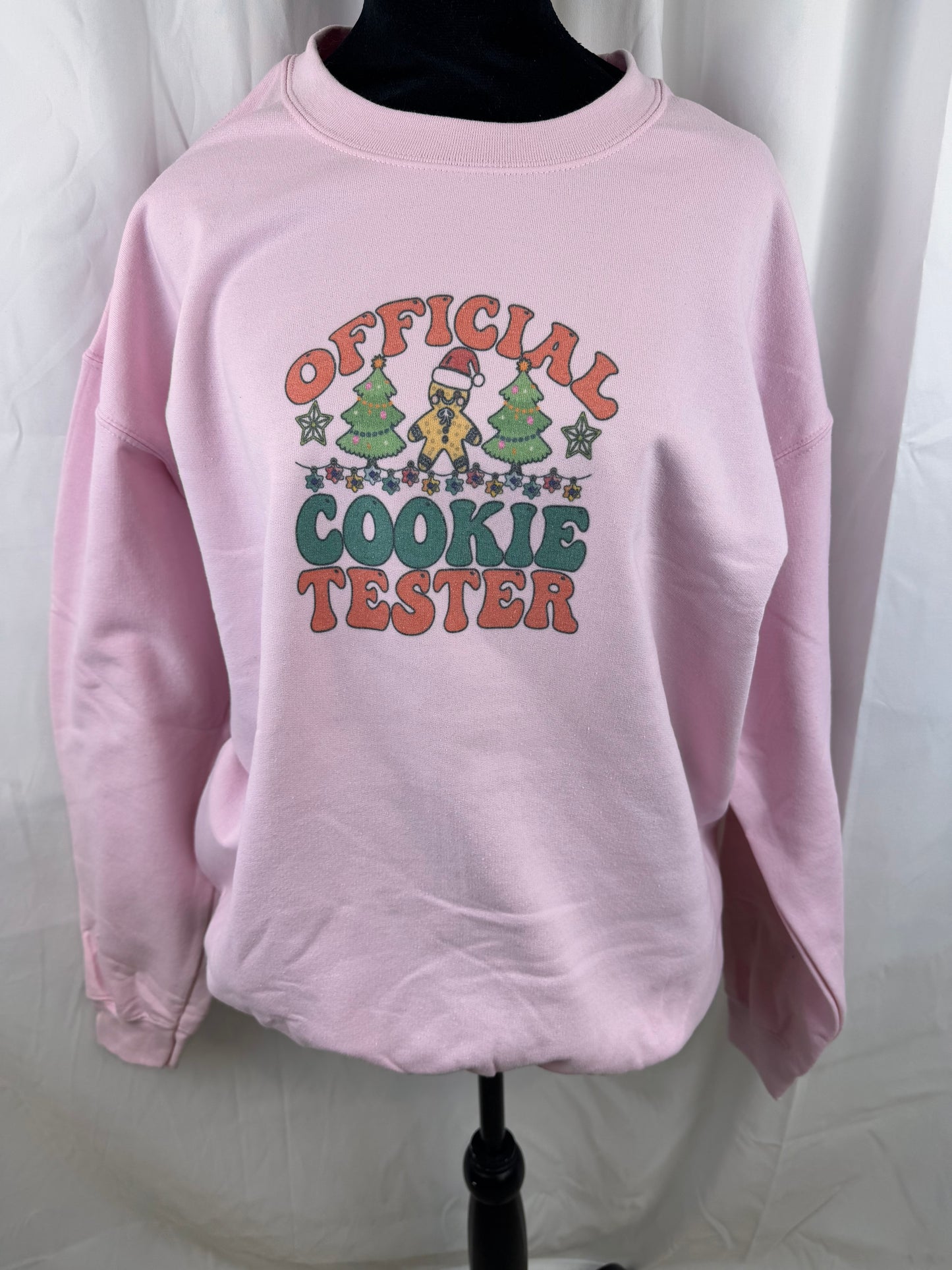 Official Cookie Tester Holiday Sweatshirt, Sublimated Christmas Shirt