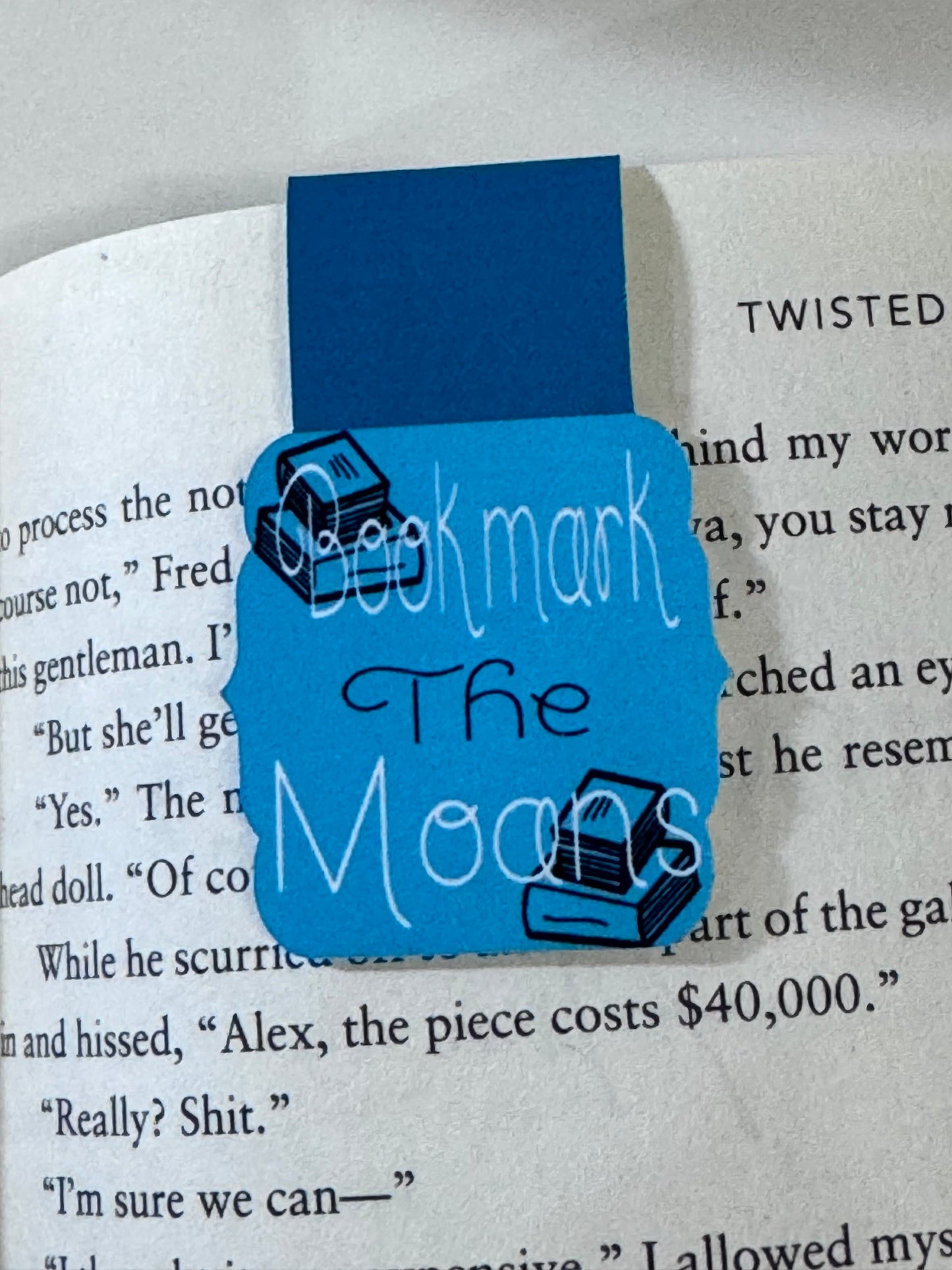 Bookmark The Moans Magnetic Bookmark, Spicy Book Lover Page Saver
