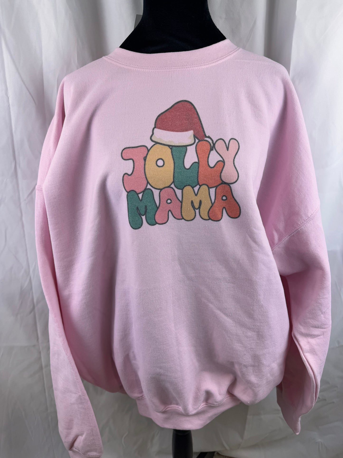 Jolly Mama Holiday Sweatshirt, Sublimated Christmas Shirt