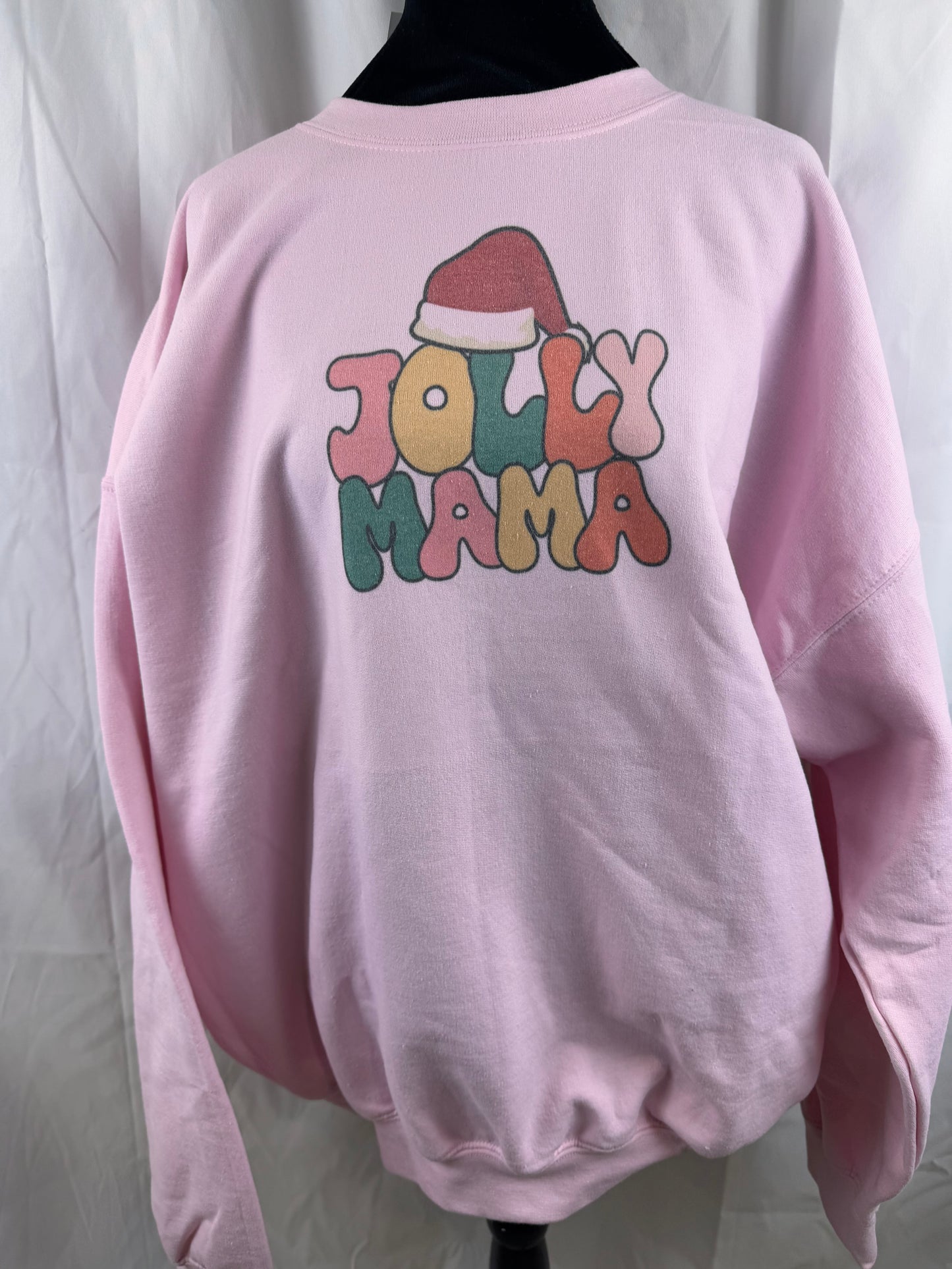 Jolly Mama Holiday Sweatshirt, Sublimated Christmas Shirt