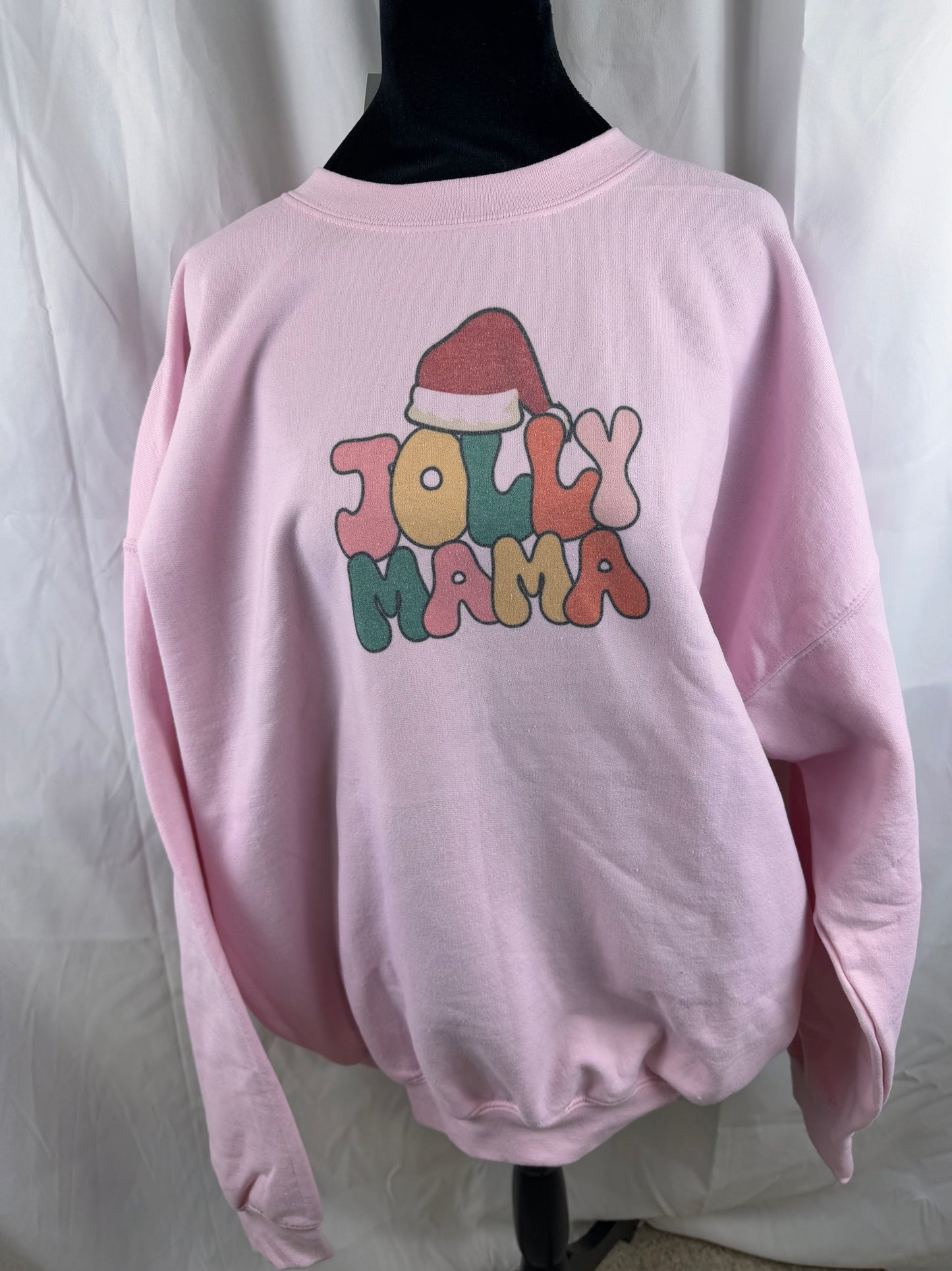Jolly Mama Holiday Sweatshirt, Sublimated Christmas Shirt