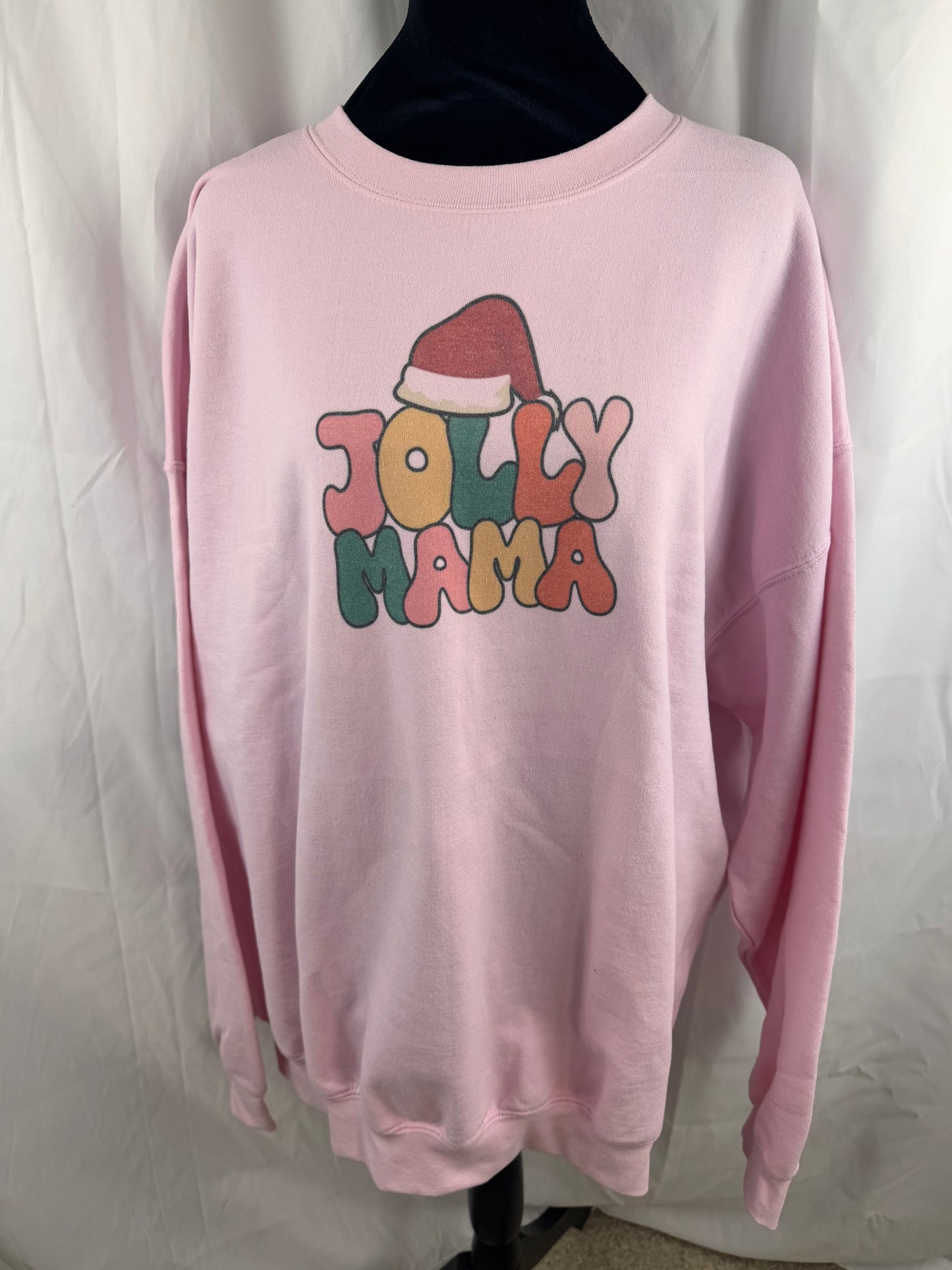 Jolly Mama Holiday Sweatshirt, Sublimated Christmas Shirt
