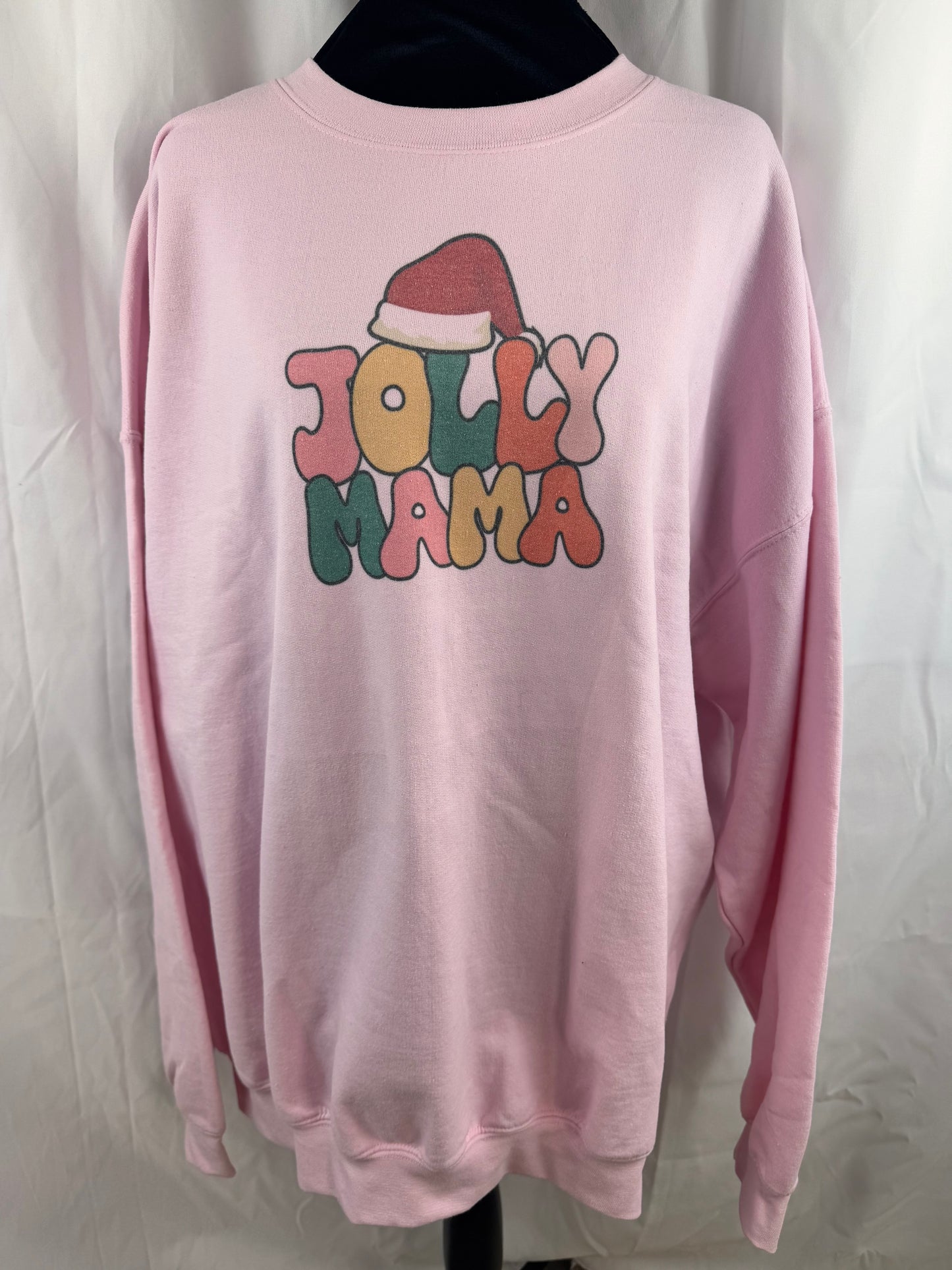 Jolly Mama Holiday Sweatshirt, Sublimated Christmas Shirt