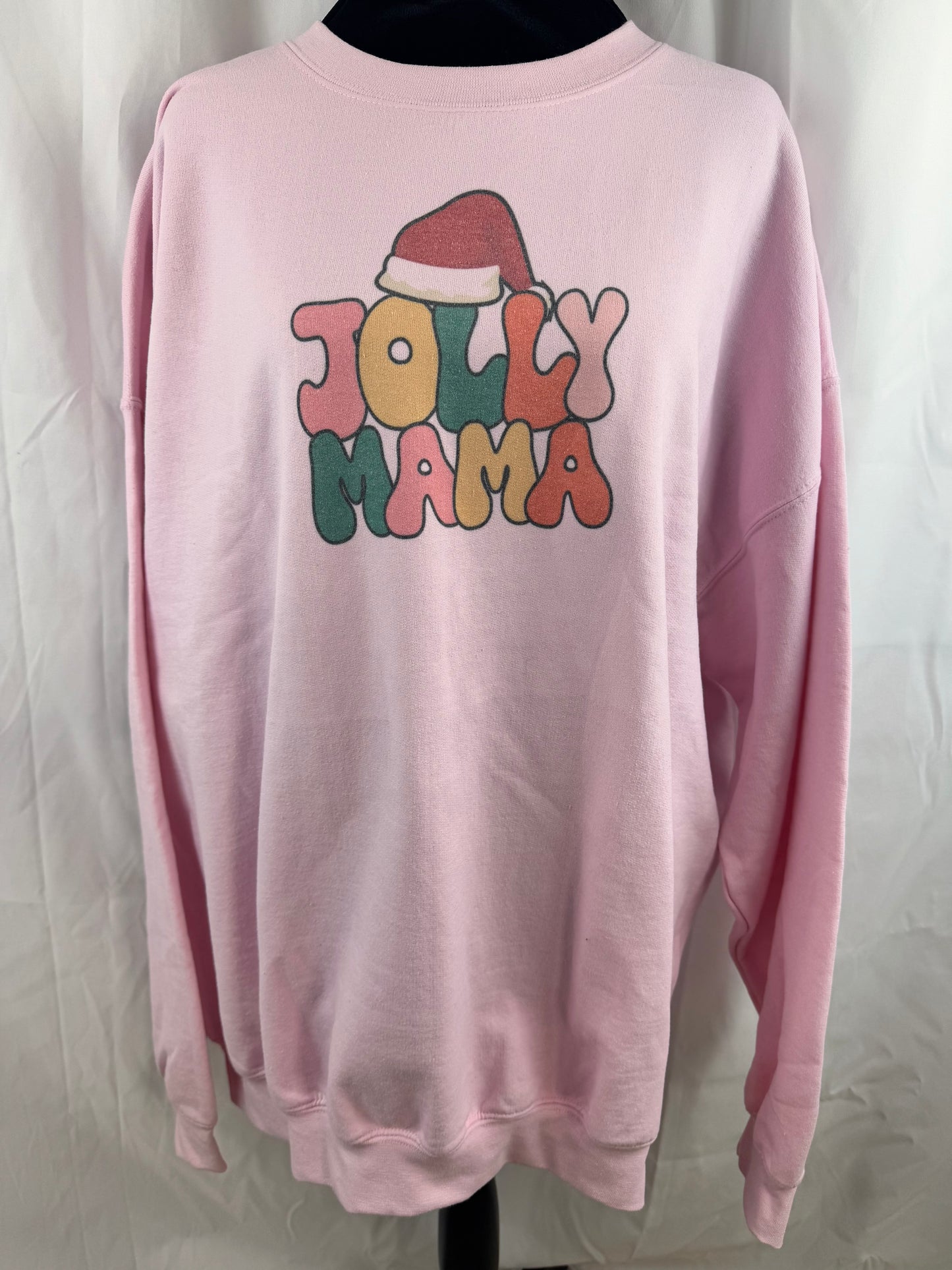 Jolly Mama Holiday Sweatshirt, Sublimated Christmas Shirt