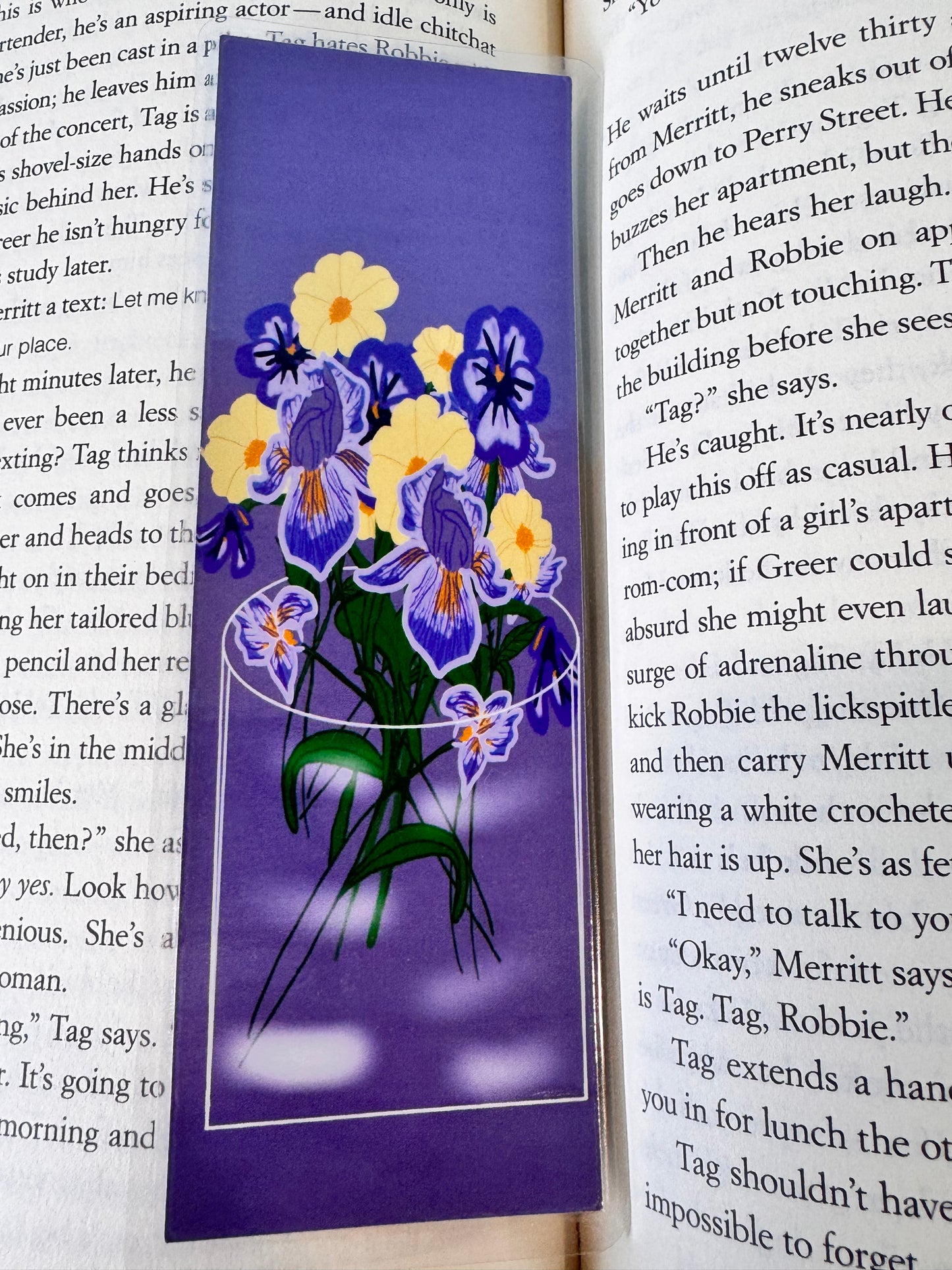 February Monthly Bookmarks - February Birth Flowers - Books and Coffee - Red and Black Hearts - Set of 4