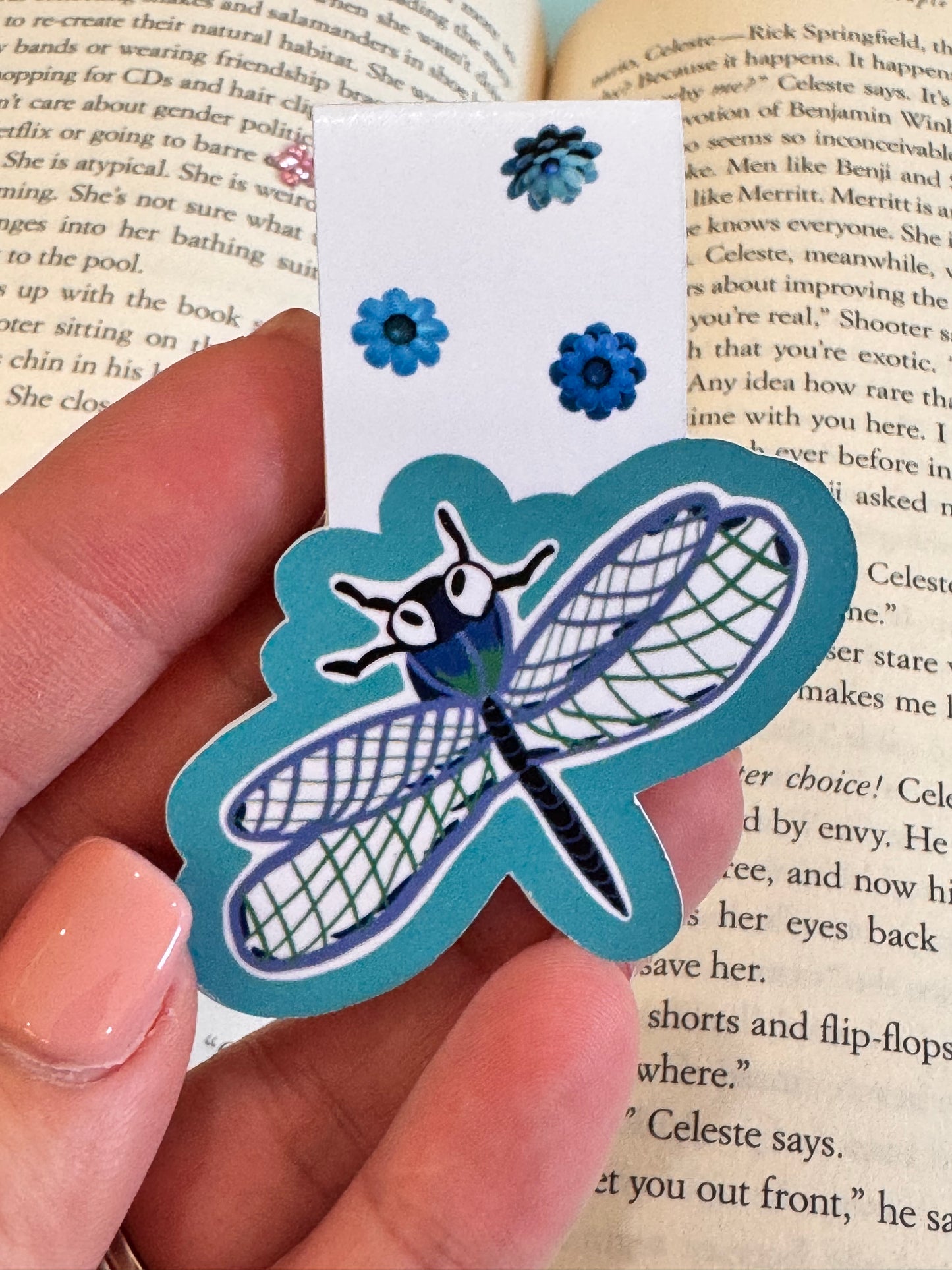 Dragonfly Magnetic Bookmark For Readers