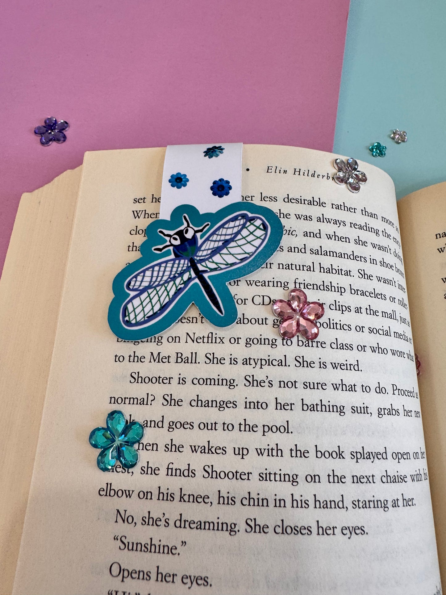Dragonfly Magnetic Bookmark For Readers