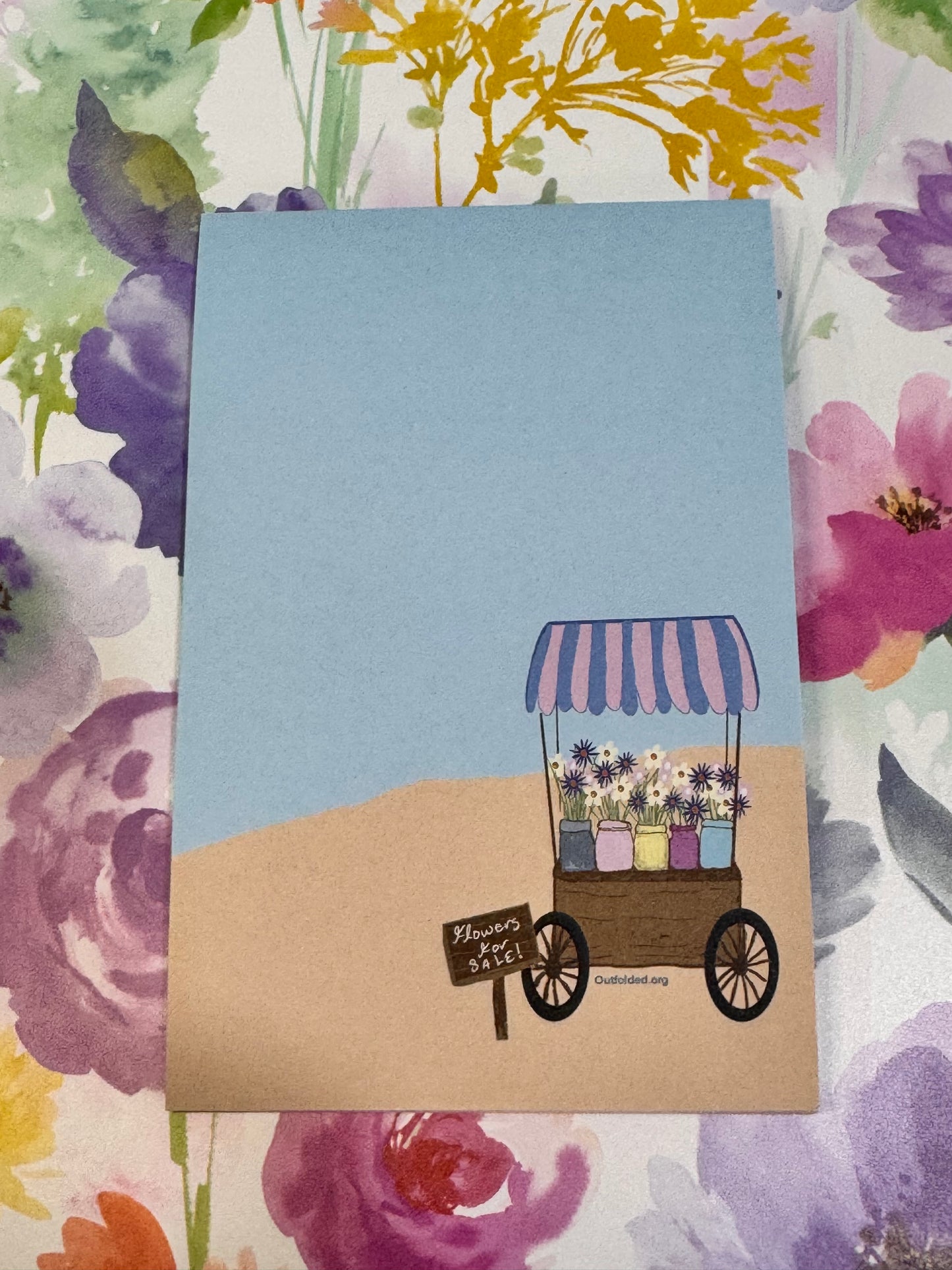 Notepads With Cute Designs, Flowers For Sale, Flower Cart, Sandy Beach List Maker, Organization, Get It Done, Cute Character, 4x6, Flowers