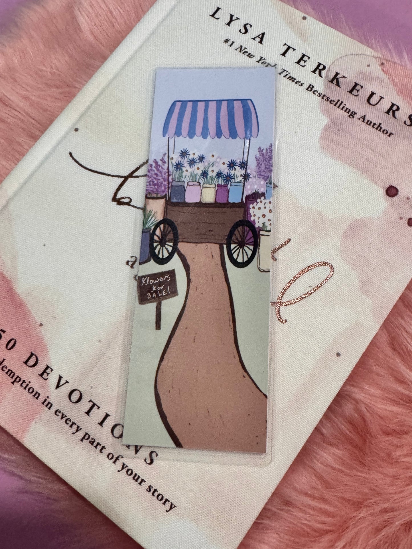 Bookmarks For Spring, Flower Lover Page Saver, Flower Card Hand Drawn, Spring Flowers For Sale, Floral Bookmark, Handmade Literary Gift
