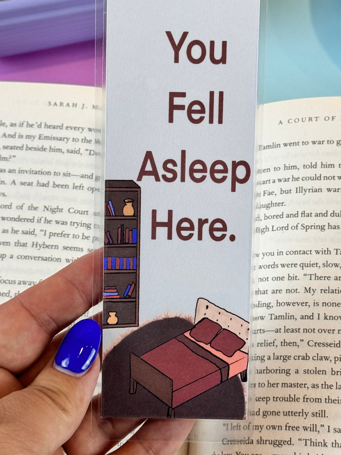 You Fell Asleep Here Laminated Bookmark
