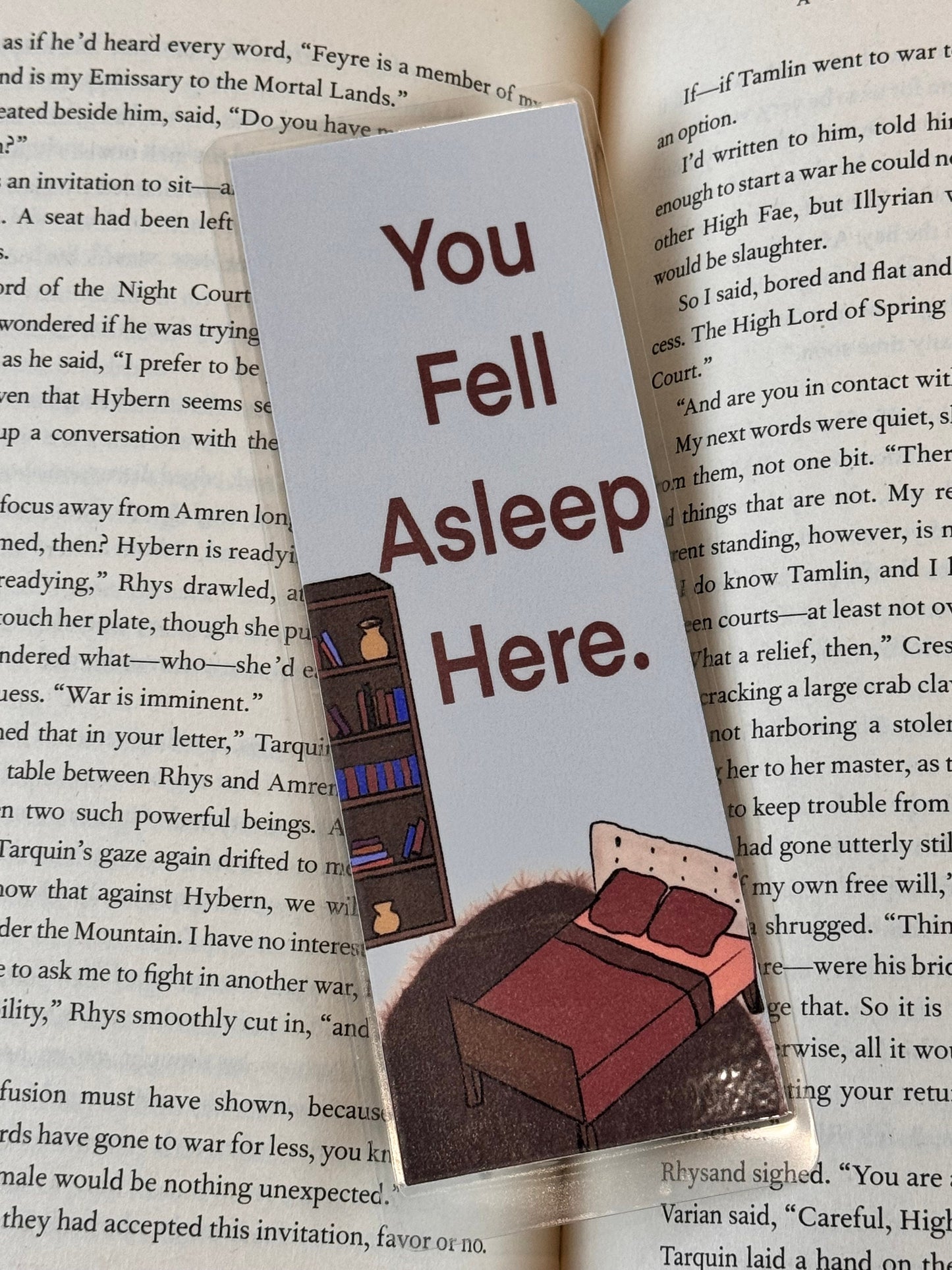 You Fell Asleep Here Laminated Bookmark