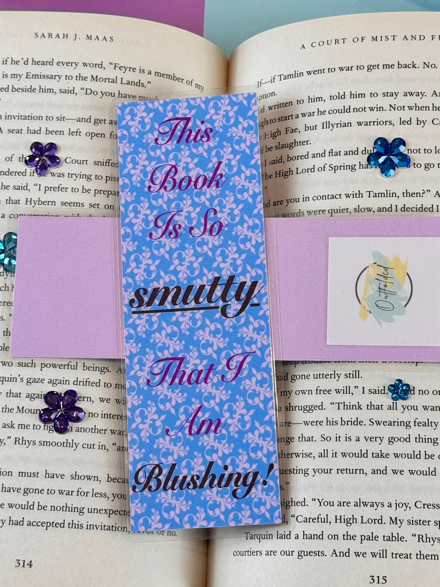 This Book is So SmTy That I am Blushing! Laminated Bookmark
