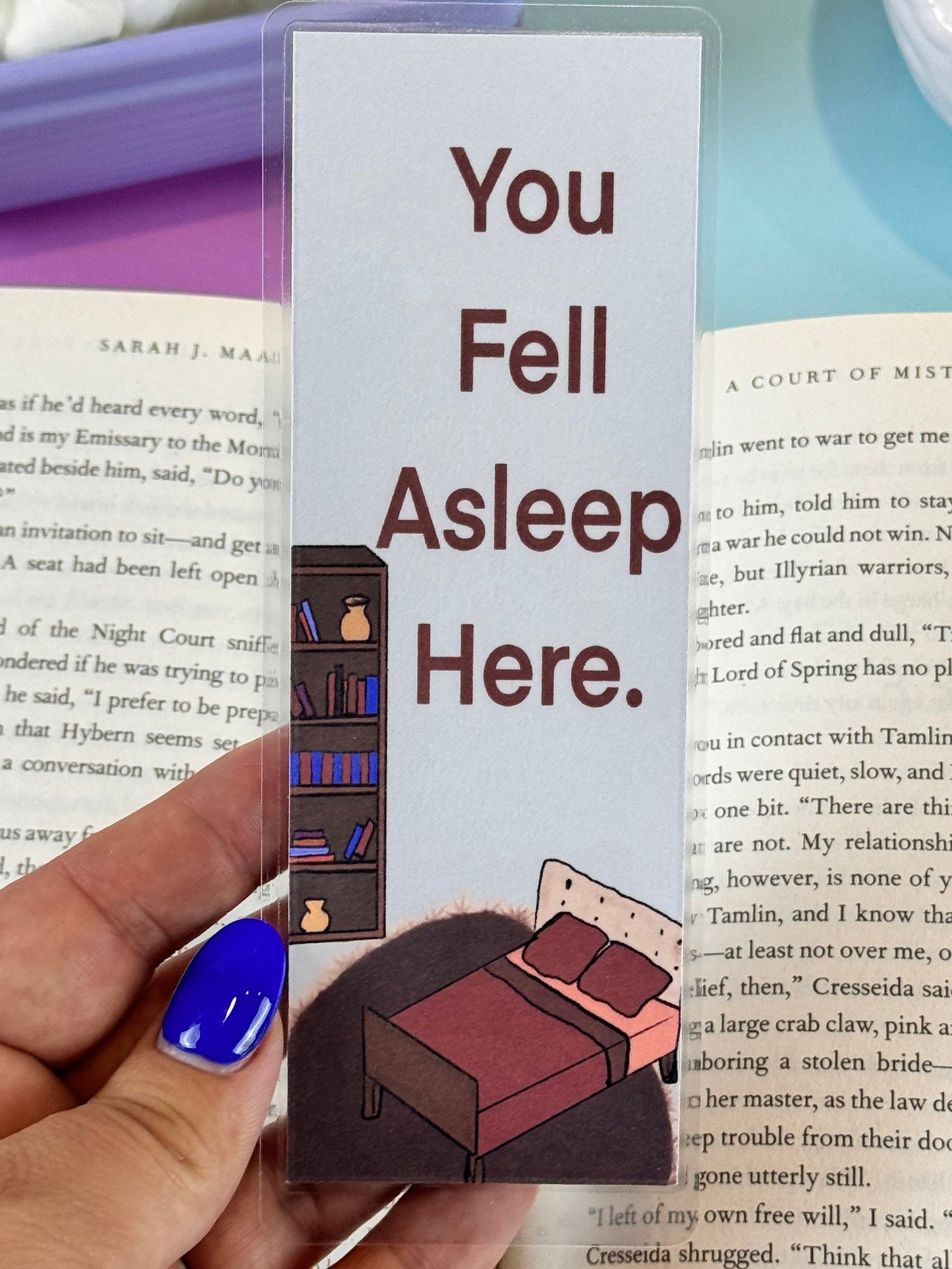 You Fell Asleep Here Laminated Bookmark