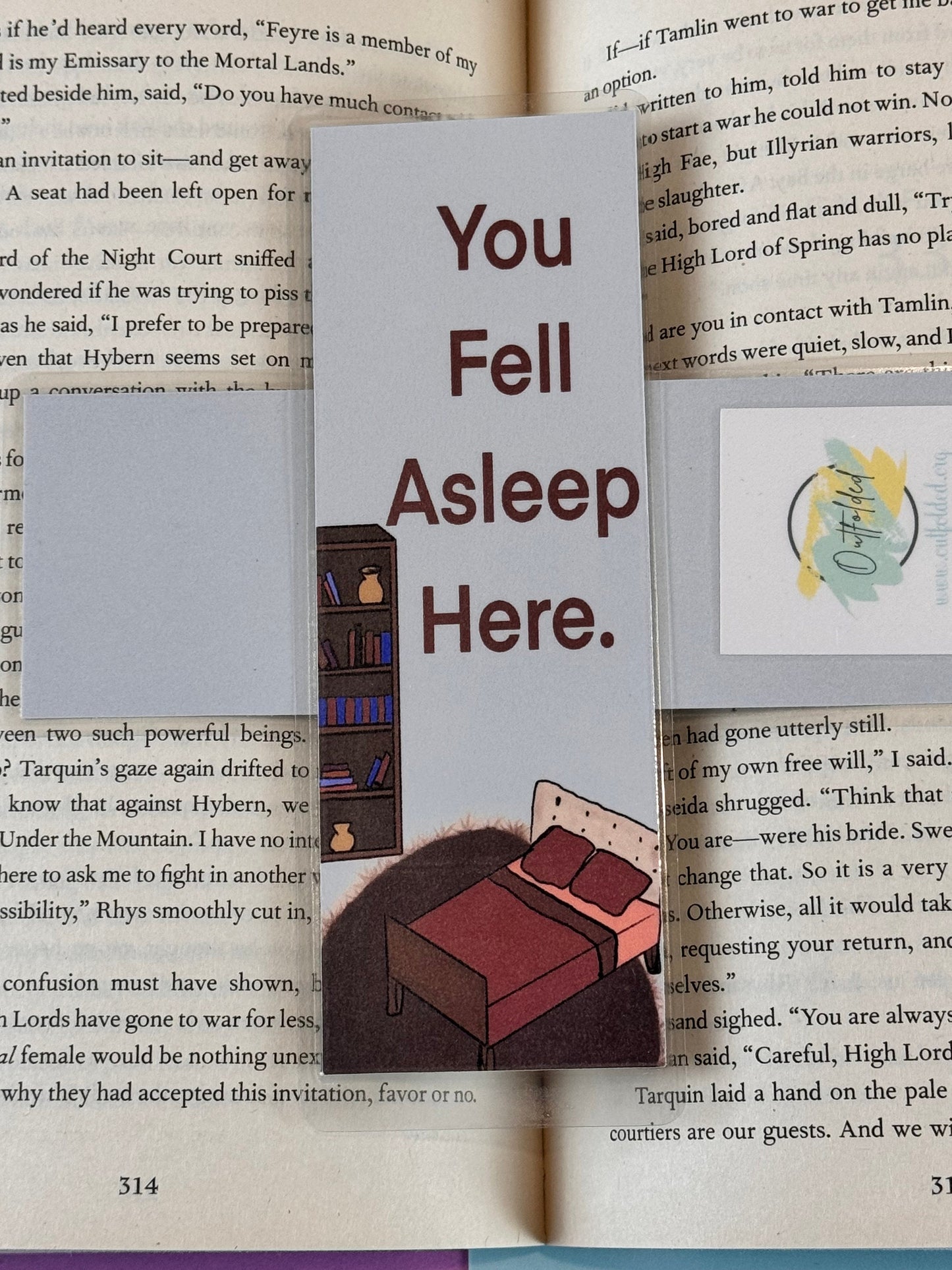 You Fell Asleep Here Laminated Bookmark