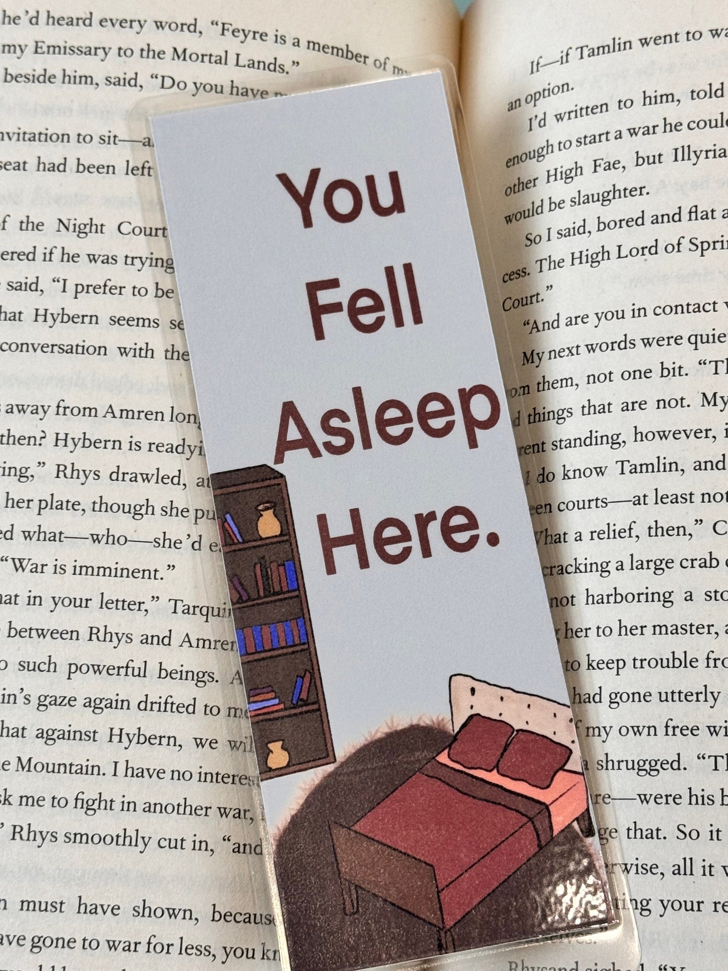 You Fell Asleep Here Laminated Bookmark