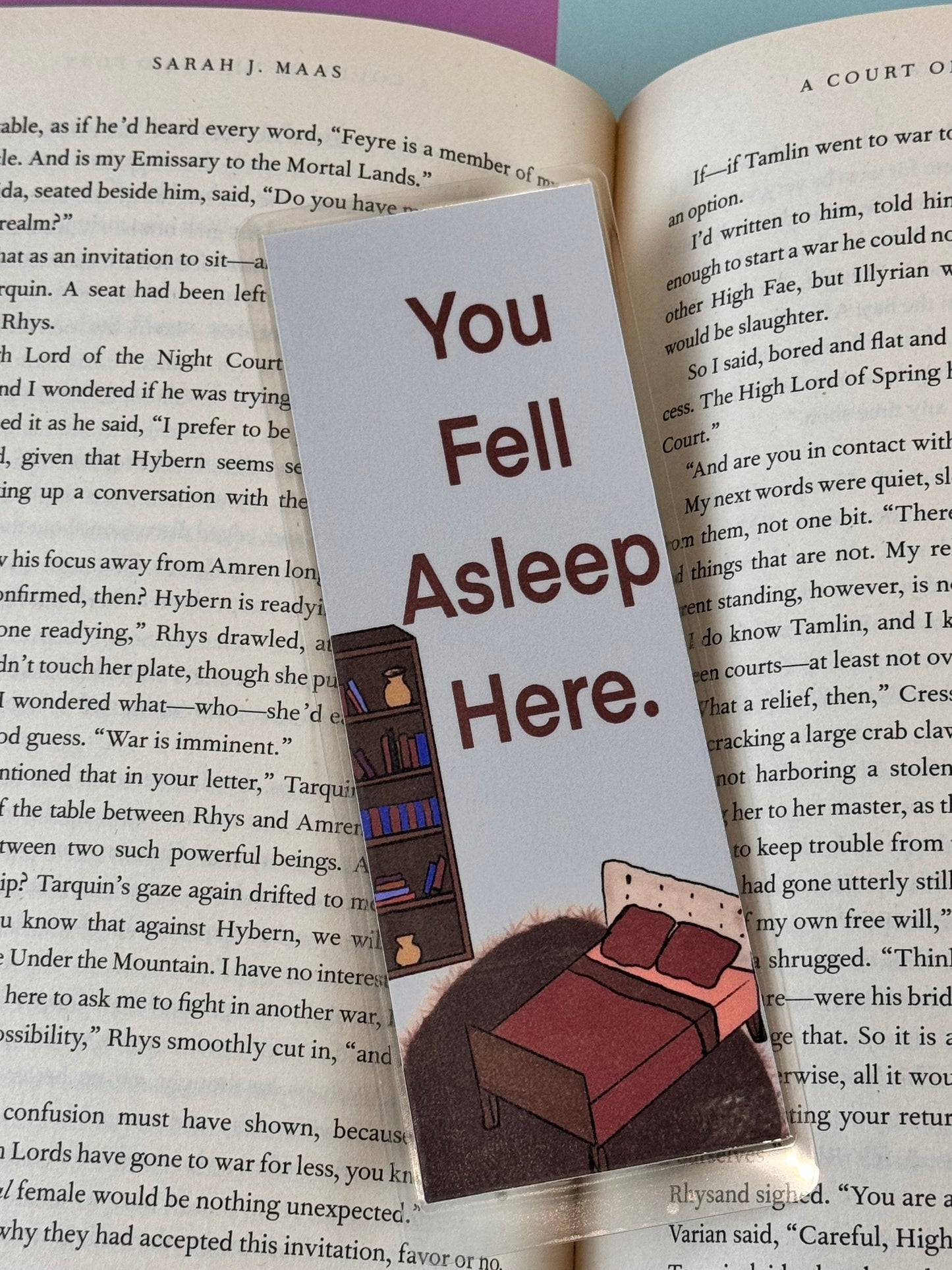 You Fell Asleep Here Laminated Bookmark
