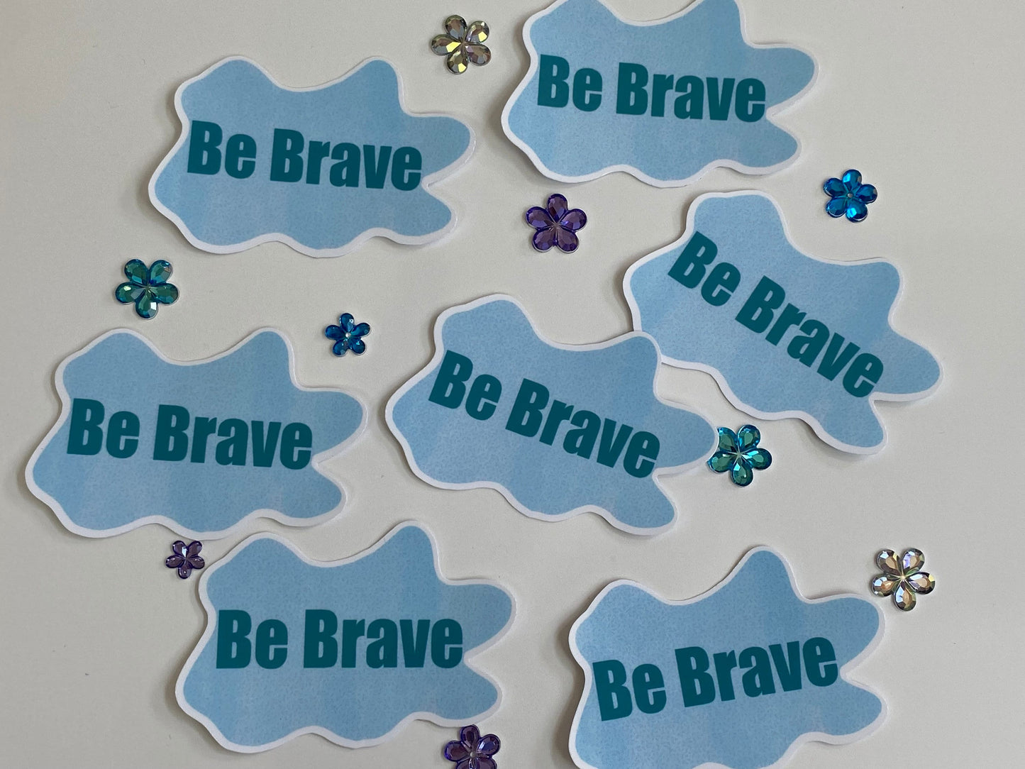 Be Brave Sticker with Waterproof Laminate, Planner Sticker Kindle Decor