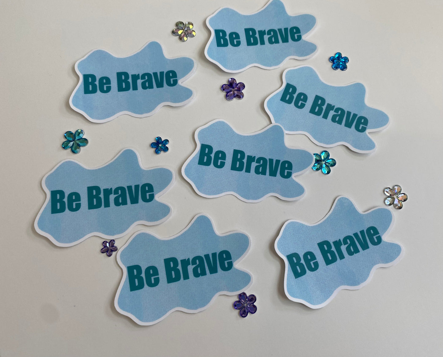 Be Brave Sticker with Waterproof Laminate, Planner Sticker Kindle Decor