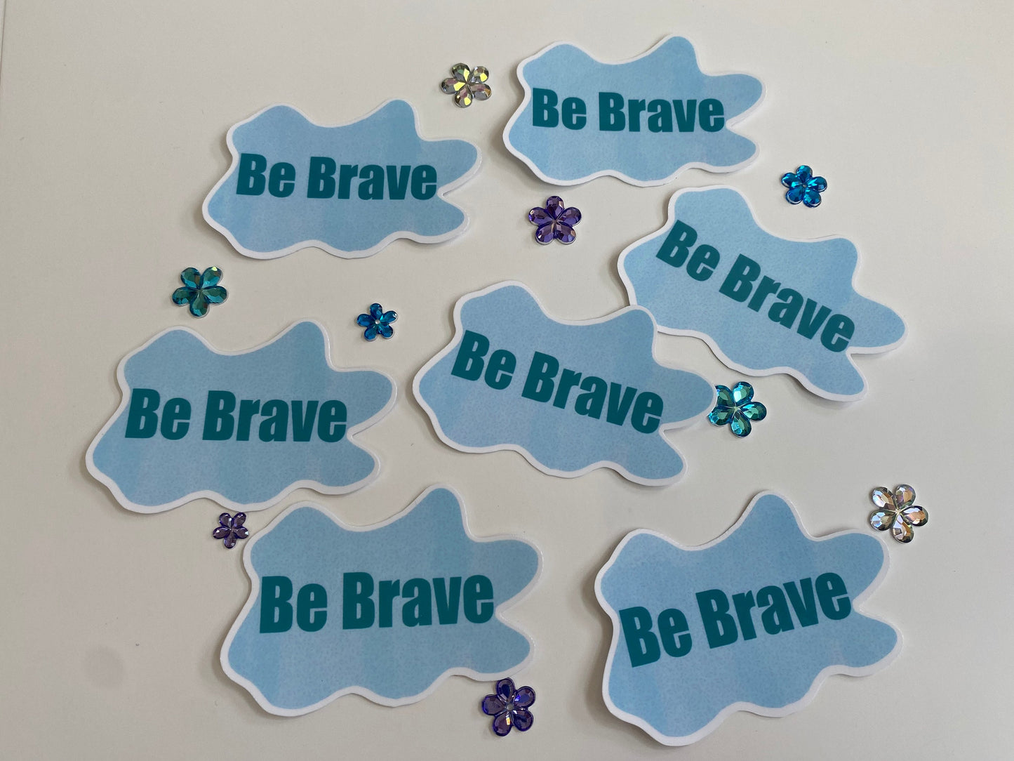 Be Brave Sticker with Waterproof Laminate, Planner Sticker Kindle Decor