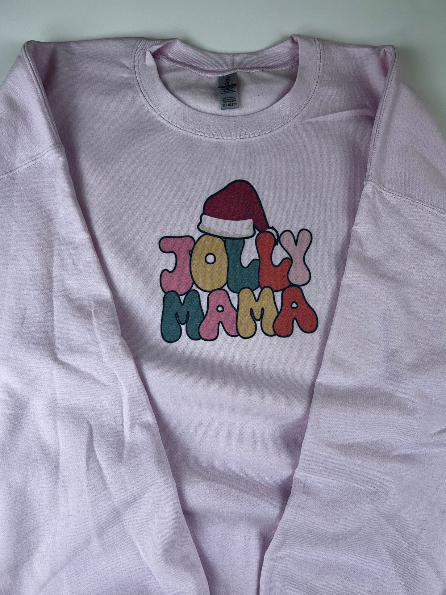 Jolly Mama Holiday Sweatshirt, Sublimated Christmas Shirt
